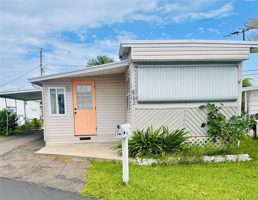 Located in the heart of Jungle Terrace, this 1-bedroom, 1-bath manufactured home in Sea Horse Mobile Home Park offers a rare opportunity to own your land in a vibrant 55+ waterfront community. The home needs extensive renovation but features great flow, an open living space, ample storage, a carport, and a storage shed. An additional 200 sq ft enclosed porch provides flexible space for relaxing, entertaining, or expanding your living area.
Enjoy a low $250/month HOA that includes access to a heated pool, community clubhouse, and beautifully maintained grounds. Sea Horse is an active adult community just minutes from award-winning beaches, the St. Petersburg VA Hospital, Target, and the acclaimed Doc Ford’s restaurant. Downtown St. Pete and the new pier are only 15 minutes away, with Tampa and Clearwater airports reachable in under 30 minutes. Whether you're looking to renovate for resale or create your personalized coastal retreat, this property offers unbeatable value and location.