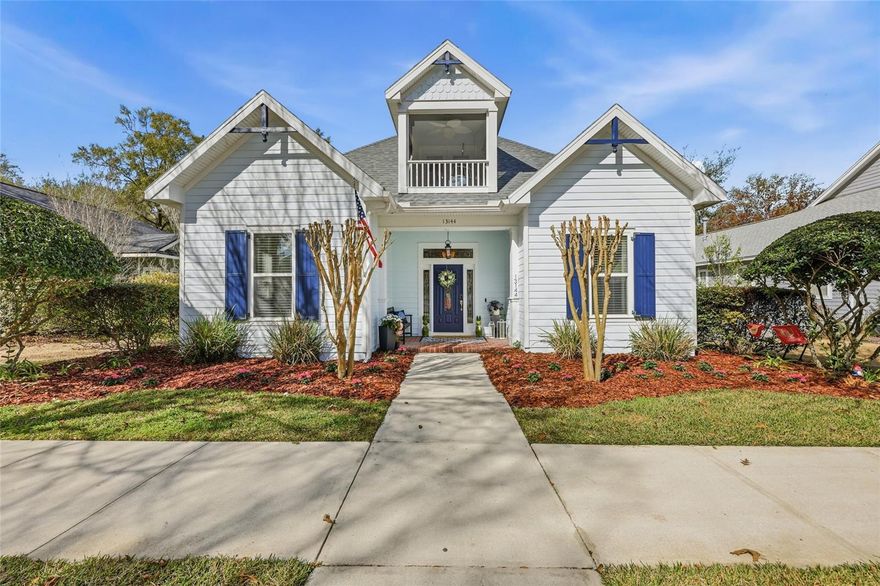 Inviting, well-appointed Pridgen Homes–built 4/3BA pool home in Town of Tioga, offering a bright open layout and stylish finishes throughout. Inside, you’ll find hardwood floors, 10’ ceilings, extensive crown molding, and abundant natural light. The spacious kitchen features quartz countertops, custom maple cabinetry, a large center island, gas range, double ovens, and a sunny breakfast nook that flows seamlessly into the great room. The living room is warm and welcoming with a cozy fireplace and custom built-ins, creating the perfect focal point for relaxing or entertaining. Host with ease thanks to the wet bar with wine fridge and generous gathering spaces, including a formal dining room and a sitting area by the pool. The primary suite includes walk-in and built-in closet storage for exceptional organization. Two additional bedrooms downstairs share a full bath, offering flexible space for guests, family, or a home office. Upstairs, a private bonus/bedroom suite with its own bath opens to a charming balcony overlooking the front yard. Step outside to your screen-enclosed saltwater pool and patio, perfect for year-round relaxation and entertaining. Just a short stroll to Tioga’s popular shops and restaurants—this home truly has it all.