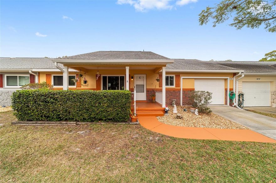 This updated Birmingham model villa offers comfortable, low-maintenance living with a functional and easy-flow layout. Recent updates include newer windows, updated flooring, fresh interior paint, and blackout blinds, creating a clean, move-in-ready feel throughout.

The open living and dining area is bright and welcoming, ideal for everyday living and entertaining. The kitchen provides ample cabinetry and counter space and is conveniently positioned near the main living areas. The primary bedroom offers a comfortable retreat with an en-suite bath, while the guest bedroom and full guest bath are well suited for visitors, hobbies, or a home office.

Additional highlights include an attached garage and a roof approximately 10 years old, offering added peace of mind. Outdoor space provides a pleasant area to relax and enjoy the Florida lifestyle.

Located within On Top of the World, residents enjoy access to an exceptional array of amenities including golf courses, pools, fitness centers, pickleball and tennis courts, walking trails, clubs, and a full calendar of social activities, all within a gated, golf-cart-friendly 55+ community.

An excellent option for a full-time residence or seasonal home, this Birmingham villa combines thoughtful updates with the lifestyle and convenience On Top of the World is known for.