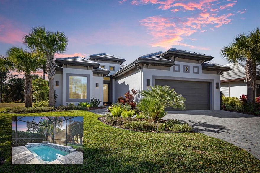 Nearly new, beautifully maintained, and thoughtfully designed, this 2023-built single-story home in gated Ocean Hammock offers refined coastal living with comfort, function, and style. Located on a peaceful, well-kept street, this residence features an open concept layout filled with natural light, highlighted by designer beam accents, luxury finishes, and seamless indoor–outdoor living.

The split floor plan includes 3 spacious bedrooms, 3 full baths (two ensuite), plus a private study that can also serve as an additional guest space. The kitchen offers premium appliances, soft-close cabinetry, an expansive walk-in pantry with coffee station and wine refrigerator, and beautiful layered cabinet lighting. The primary suite feels like a retreat, with custom closets and a spa-inspired bath with dual sinks and a sleek walk-in shower.

Built to Florida coastal standards, the home includes impact windows, concrete tile roof, tankless water heater, comfort-height commodes, and an epoxy-finished garage with organization features. Outdoors, the screened paved lanai with spool and waterfall overlooks the second fairway and green, creating a peaceful, private setting for relaxation or entertaining. Landscape maintenance on Kingfisher Lane provides added ease.

Nearby optional memberships at Hammock Beach Golf Resort & Spa and Hammock Dunes offer access to exceptional amenities including golf, pools, fitness, dining, tennis, and pickleball....giving you the flexibility to enjoy the lifestyle you choose.