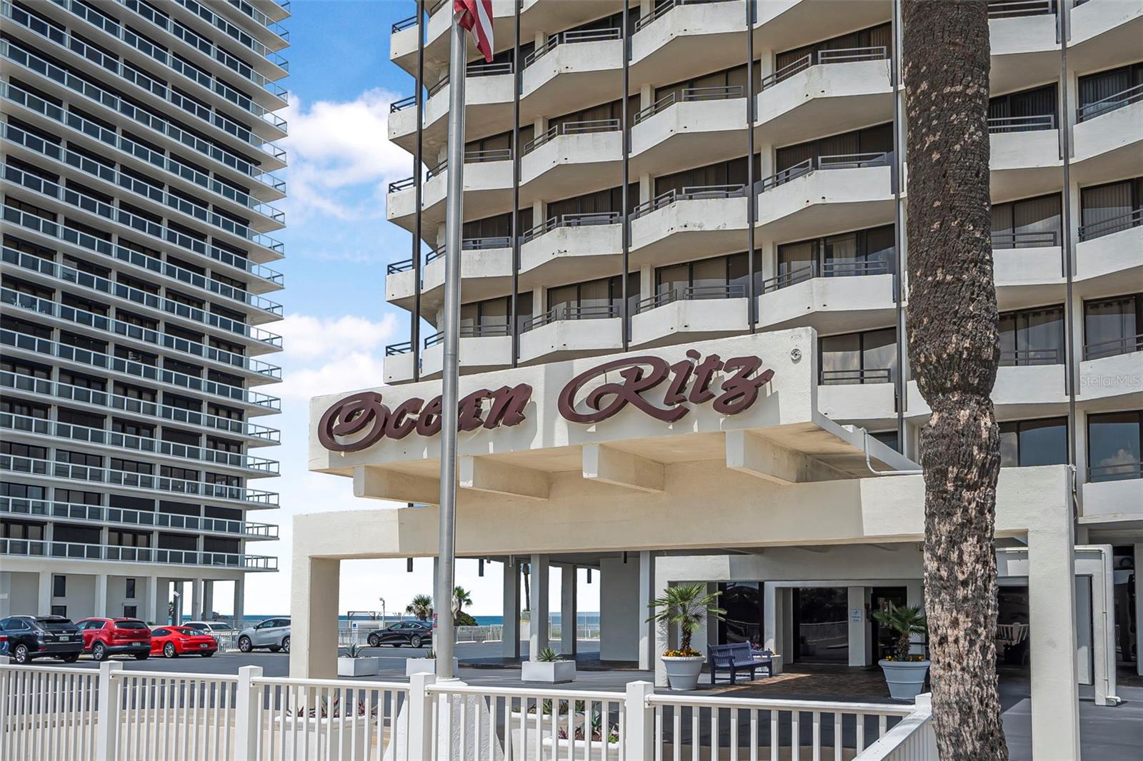 Welcome to your beach escape! Priced competitively, this condo represents an excellent investment for both first-time buyers and seasoned investors. This condo is a fantastic opportunity for those looking to personalize their space, as it has great potential for upgrades with a little TLC. Floor to ceiling sliding glass doors fill the space with natural light, creating a warm and inviting atmosphere. Hurricane shutters are an added bonus with this unit. This stunning 1,360 sq ft condo, located on the 14th floor, offers breathtaking sunrise and ocean views, as well as picturesque intercoastal and sunset views. Featuring 2 bedrooms and 2 bathrooms, this spacious unit provides ample room for relaxation and entertainment. Just steps away from the beach with private beach stairs, you can indulge in the sun, sand, and surf whenever you desire. Additionally, the condo is conveniently situated close to Andy Romano Beachfront Park, shopping, and a variety of restaurants, making it easy to enjoy both leisure and dining options. The community amenities include access to a pool, fitness center, and other recreational facilities, along with secure building features such as dedicated parking and 24/7 video security. Schedule a viewing today and imagine the possibilities!