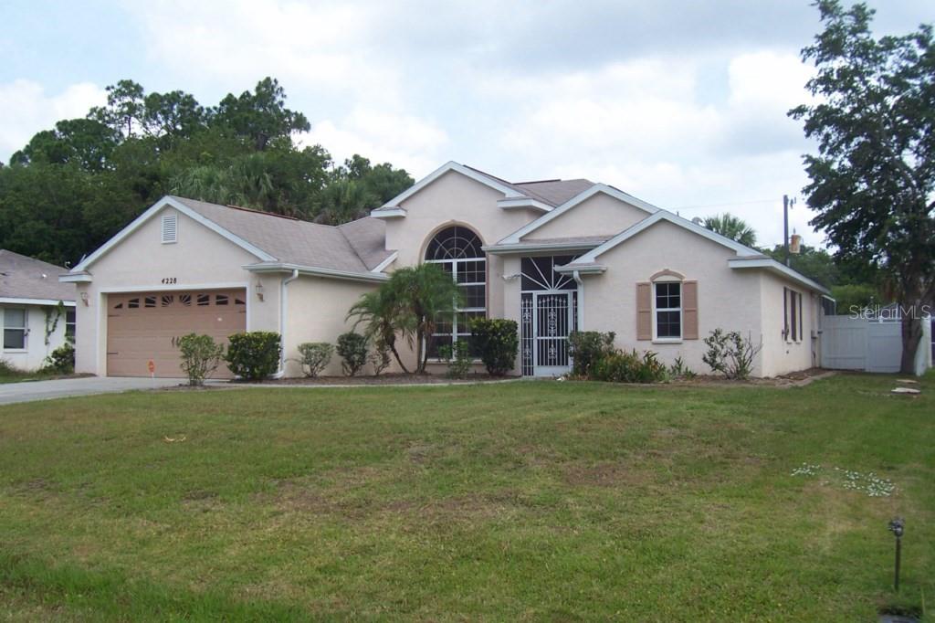 UNFURNISHED ANNUAL RENTAL - Available Now.... Don't wait on viewing this fabulous 3-bedroom, 2-bathroom pool home centrally located in North Port. A must see with tons of up-grades. Monthly rent price includes pool and yard maintenance. Features include an open floor plan, over 1,680 square feet of living space, Spacious kitchen, Combination Livingroom/Dining Area, Master Suite with Garden Tub and separate Walk-In Shower, two guest bedrooms with guest bath, screened lanai, refreshing pool and fenced backyard. This home has City water. Last year home up-dated with interior paint, carpets in bed rooms, AC and water heater. This property will be leased on a "1st come; 1st Served" basis subject to receipt of a fully completed application, receipt of application and fee. No smoking. All information contained within this listing including room dimensions, interior, exterior, land, site, tax, and schools is provided by public websites and deemed reliable but not guaranteed. If important to tenant; Tenant must verify before submitting an application to lease.