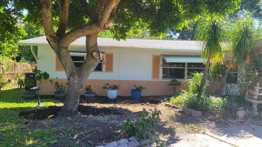 Welcome to Your Dunedin Oasis!
This charming 2-bedroom, 2-bathroom bungalow is a rare find in the heart of vibrant Dunedin, just a short walk from downtown, restaurants, breweries, and shops. Not in Flood zone!  Home has newer roof and A/C  also, features an open floor plan. The spacious, fenced backyard has mature landscaping and there is two separate porches to enjoy grilling and entertaining.
.  
U-shaped Driveway - plenty of parking plus 1 car garage.  

Close to Dunedin Causeway, Honeymoon Island, and TD Stadium

Enjoy Dunedin - everything is just a bike or golf cart ride away!