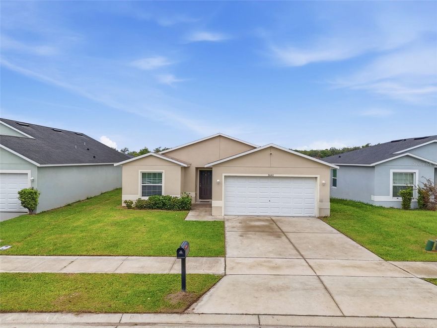 Welcome to this newer construction home at 3640 Grubbs St in Mount Dora, offering modern design, solid construction, and move-in ready comfort in a growing residential area. Built in 2022, this well-maintained single-family residence features 4 bedrooms and 2 full bathrooms across approximately 1,527 square feet of living space, thoughtfully designed to maximize functionality and everyday livability. Step inside to an inviting open-concept layout that seamlessly connects the living, dining, and kitchen area - perfect for both relaxing and entertaining. The home showcases contemporary finishes, durable flooring, and abundant natural light, creating a bright and welcoming atmosphere throughout. The kitchen is designed with efficiency in mind, offering ample cabinetry, modern appliances, and generous counter space to support daily living and hosting needs. The split-bedroom floor plan provides added privacy, with a spacious primary suite that serves as a comfortable retreat, while the additional bedrooms offer flexibility for family, guests, or a home office setup. Both bathrooms feature updated fixtures and clean, modern styling, reflecting the home’s relatively new construction and well-kept condition. Central HVAC and energy-efficient systems further enhance year-round comfort and cost efficiency. Constructed with durable concrete block and stucco exterior along with a composition shingle roof, the home offers long-term reliability and low maintenance. The property sits on an approximately 8,170 square foot lot, providing ample outdoor space for recreation, landscaping, or future enhancements such as a patio or garden. Located in a developing area of Mount Dora, this home benefits from convenient access to nearby shopping, dining, and major roadways, while still offering a peaceful residential setting. Whether you’re a first-time homebuyer, growing household, or investor seeking a newer build with strong rental appeal, this property delivers a compelling combination of modern construction, functional design, and long-term value potential in one of Central Florida’s desirable markets. Contact me for private showing!