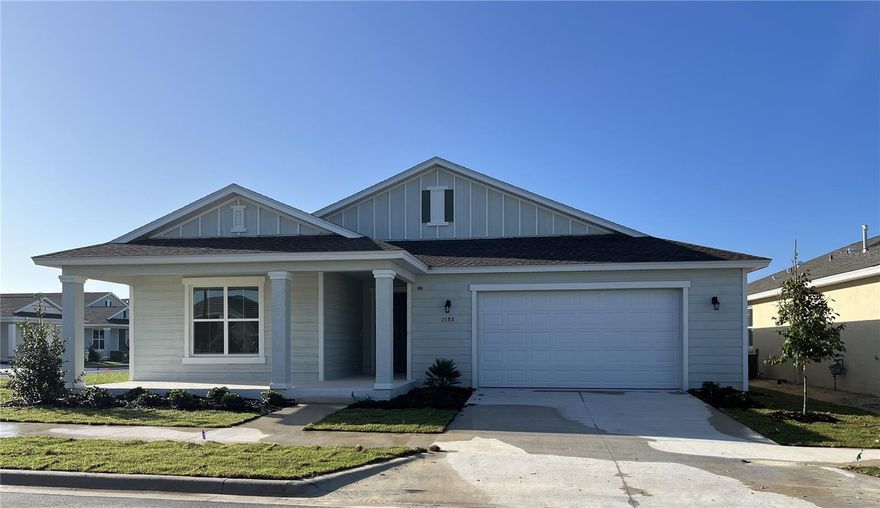 BRAND NEW house for rent in Calesa Township!
The 3089 sq. ft. Larkspur offers everything your family needs. With four bedrooms and three baths, there is more than enough space for your active family. Turn your flex room with glass French doors into your hobby or computer room and use your nest with walk in pantry as your buffet or party-prep room.  Make use of two sinks and two walk-in closets in the master suite for his and hers.  There is a jack and Jill bathroom with separate sinks between 2 of the bedrooms as well as a bathroom for the back bedroom.  Enjoy dinner in the dining room or on-the-go at the kitchen island which looks out to the great room and covered lanai through the sliders. The 3 car tandem garage has plenty of space for a workshop. With access to the Ina A. Colen Academy and Florida F.A.S.T. this corner lot home is a great place for your family and your pets! Available immediately, minimum 1 year lease.  $2850 plus utilities .  PET FRIENDLY (Property ID 208RHP2)