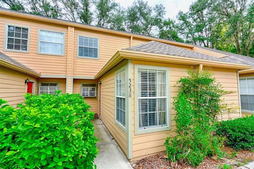 Lovely updated 2 bedroom 2 bath townhome in Haile Plantation''s Plantation Villas. This spacious home is almost 2000 square feet with a bright living area, vaulted ceilings, and wood laminate flooring throughout the 1st floor.  The open kitchen features stainless steel appliances, granite countertops, wood cabinets, pantry, and plenty of counter space perfect for cooking and entertaining guests.   The 2nd floor features the master suite and includes 2 closets and bathroom with walk-in shower. Guest bedroom and bathroom is downstairs.  Step out the sliding glass door and enjoy a morning coffee on the patio.  HVAC was replaced in 2020, Plumbing Re-pipe in 2020.  HOA takes care of the exterior and replaced the roof earlier in 2025 and siding re-done in 2019 with hardiboard siding.  Miles of walking and biking trails run through the community.   Enjoy the restaurants, shops and weekend farmers market at Haile Village Center.  Hawkstone Golf Club offers membership for social, golf, pool, tennis and pickleball.  Zoned for excellent schools.  Minutes from Archer Rd and short drive to UF Health, VA hospital, I-75, and shopping at Celebration Pointe and Butler Plaza.