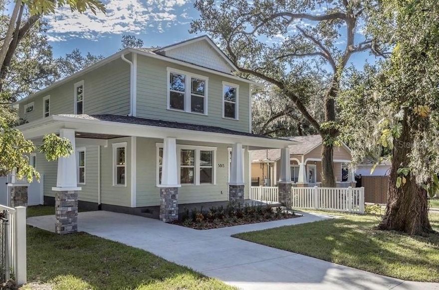 Welcome to your dream home in the heart of East Seminole Heights, one of Tampa’s most vibrant and historically rich neighborhoods. This exquisite Craftsman-style residence, built in 2022, seamlessly blends timeless architectural character with modern amenities delivering both style and function. 4 spacious bedrooms and 3 full baths, thoughtfully laid out to provide comfort, privacy, and room for family or guests. Open, entertainer-friendly living spaces on the main floor, designed to host gatherings with ease. High-end finishes throughout: rich wood flooring, custom solid-wood cabinetry, and premium plumbing and electrical fixtures. Modern technology and design touches that respect the historic charm of Seminole Heights architecture. Location & Lifestyle: Positioned in East Seminole Heights, this home offers effortless access to a lively and eclectic community. Just steps (or a short drive) away are some of the neighborhood’s most beloved destinations: Rivercrest Park: A scenic green space along the Hillsborough River perfect for picnics, walks, or kayaking. Seminole Heights Community Gardens: A serene, community-run garden that brings together neighbors around sustainability, nature, and social connection. Craft Breweries & Eateries: Just around the corner, enjoy Tampa’s booming craft beer scene including Angry Chair Brewing and Magnanimous Brewing, as well as local dining gems like C House, Wicked Oak BBQ. Seminole Heights Sunday Market: A favorite weekly gathering featuring farmers, artisans, live music, and local makers. Giddens Park: A community park offering playgrounds, sports facilities, and open green space for recreation. Historic Architecture: As part of a neighborhood with a rich architectural legacy including classic bungalows and turn-of-the-century homes this brand-new Craftsman fits right in while standing out. Easy Access to Downtown Tampa: Conveniently located near major roads, you’re just minutes from downtown’s Riverwalk, the arts district, and cultural destinations. This property isn’t just a house it’s an invitation to join a movement. Seminole Heights is more than a neighborhood; it’s a thriving community of creatives, families, and entrepreneurs who appreciate both heritage and innovation. With this Craftsman gem, you get the aesthetic and soul of Tampa’s storied past, paired with the comfort and technology of new construction. You’ll love making memories here from quiet mornings in the garden, to weekend strolls through the Sunday Market, to lively evenings entertaining friends in your spacious living area. It’s a home built for today, with the charm of yesteryear.