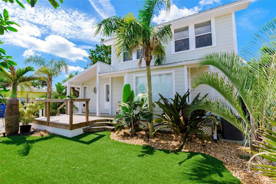 Beautifully remodeled, triplex home! This particular unit is a 2 bedroom 1 bathroom for rent short or long term. Very private and easy walking distance, just steps to the ocean! Large living area with wood burning fireplace. 2 bedrooms and 1 full bathroom upstairs. Beautifully landscaped. Ample parking. Close to Flagler Avenue. Walk to shops and restaurants. Come stay in your beach oasis! ;CleaningFee: 0