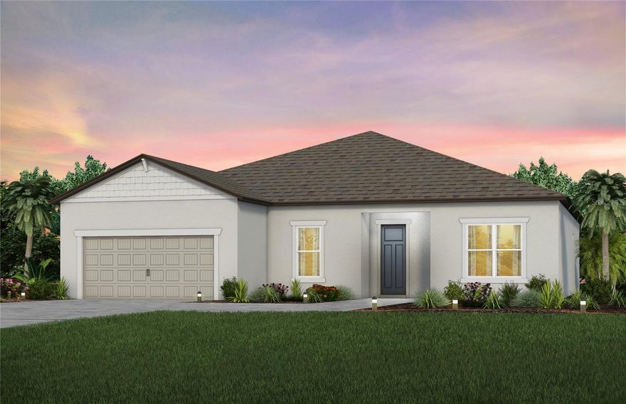 Under Construction. Enjoy all the benefits of a new construction home in the serene setting of Ocala, FL's horse country, with an age-restricted, fully amenitized lifestyle at Del Webb Stone Creek. This is the active adult community you've been looking for, with amenities that include an 18-hole championship golf course, a full restaurant and bar, indoor and outdoor pools, sports courts, and so much more. Our sprawling amenities, clubs, and classes will fill your retirement days with activities to make new friends and memories.
This Stardom floor plan is an entertainer’s dream home with an open-concept design that flows out to a spacious covered lanai through a pocket sliding glass door.  
Enjoy all the upgrades you’ve been dreaming of with a gourmet kitchen featuring an oversized island with a single-bowl sink and an entertainment center. KitchenAid appliances include a built-in oven and microwave, and a cooktop with range hood. There are burlap cabinets and 3cm quartz countertops, with 3”x12” tiled backsplash. 
The Owner’s suite and large secondary bedroom have walk-in closets and luxury bathrooms with linen closets and private commodes. The Owner’s bath features a walk-in shower with niche and dual sinks. There is 6”x36” tile flooring in the main living areas, bathrooms and laundry room and stain resistant carpet in the bedrooms.  The convenient laundry room features built-in cabinets and a sink.
Additional features and upgrades include floor outlet, LED downlights in the gathering room, upgraded lighting and door hardware, interior two-tone paint, 3-car garage, dropped tray ceiling in owner’s suite and flex room and a Smart Home technology package with a video doorbell.
Enjoy peace of mind with Pulte’s transferable, 10-year Limited Structural Warranty that covers materials and workmanship in the 1st year, workability of plumbing, electrical, HVAC, and other mechanical systems through the 2nd year, various types of water infiltration and internal leaks through the 5th year, and the structural integrity of the home through the 10th year. Plus, we’re currently offering limited-time incentives and below-market rates!