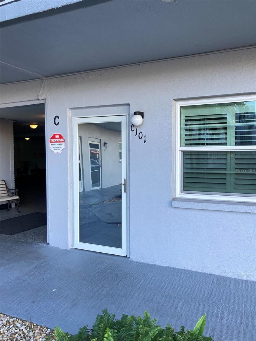 Welcome to this charming one bedroom one bathroom ground floor condo located in the 55+ Five Towns community. Step inside and enjoy the updated kitchen, plantation shutters and laminate and tile flooring throughout the condo. This unit has an open floor plan creating an inviting atmosphere for relaxing and entertaining. The Master bedroom has a walk-in closet. Other comforts include ceiling fans throughout the condo and a walk in shower. The condo also has a back door that leads to a landscaped area for relaxing. The many amenities covered by the Condo fees include cable, internet, gas, water, sewer, and pool and grounds maintenance. This unit also has a carport to keep your car shaded and happy. Enjoy the two clubhouses, six pools, fitness centers and all the social activity and clubs that make Five Towns fun and vibrant for all who live there. This is a beautiful community and is conveniently located close to shopping, restaurants, medical faculties, and both our gulf beaches and downtown St. Petersburg. Major roads and neighboring cities are quickly accessible for all your needs. This unit is vacant and the owner is motivated to help make this your new home. Come see what living the good life is all about.