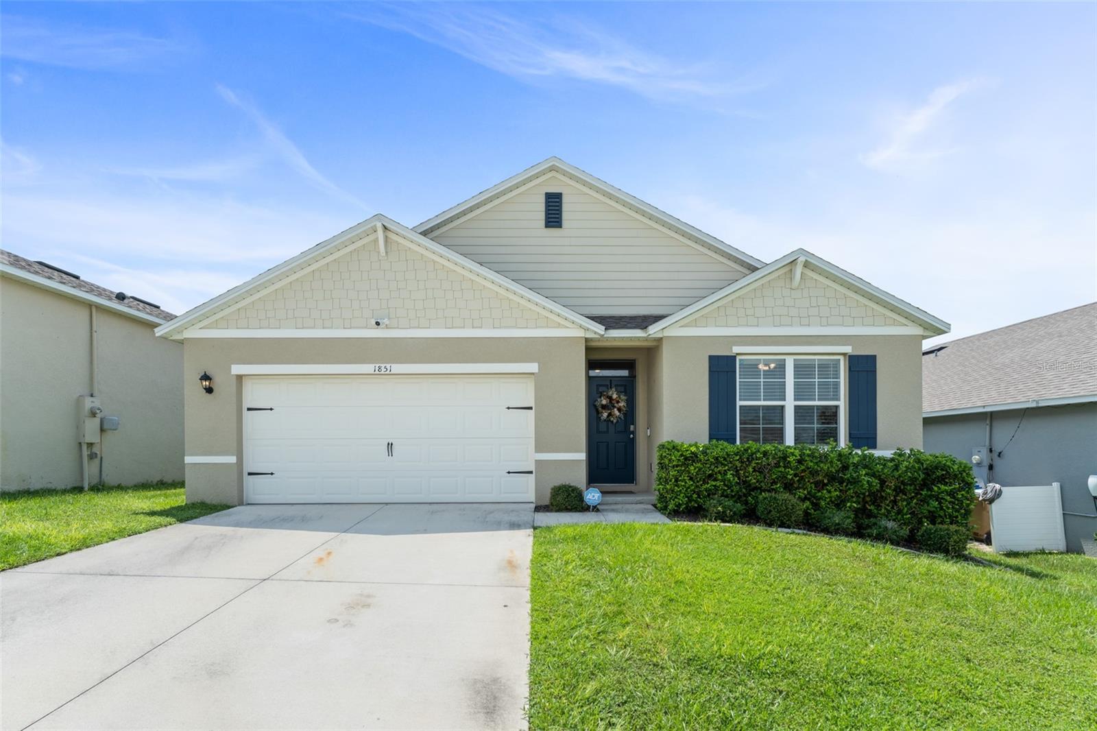 **This property qualifies for a closing cost credit up to $5,600 through the Seller’s preferred lender.**Welcome home to where comfort meets convenience. This beautifully designed 4-bedroom, 2-bathroom D.R. Horton Cali model home offers 1,830 sq ft of thoughtfully planned living space in the sought-after community of Arborwood on the border of Groveland and Clermont. Step through the inviting foyer, where you’ll find two guest bedrooms and a full bathroom at the front of the home - perfect for visitors or a home office setup. Down the hall, the third guest bedroom and a dedicated laundry room add flexibility and functionality. At the heart of the home, the open-concept kitchen, dining, and living areas are ideal for everyday living and entertaining. The kitchen boasts granite countertops, stainless steel appliances, and a central prep island with breakfast bar seating. Just off the dining room, sliding glass doors lead to a covered patio - great for enjoying Florida evenings. Tucked away at the back of the home, the spacious primary suite offers privacy and comfort with a large walk-in closet and an ensuite bath featuring a stand up shower. Enjoy the outdoors in your expansive, fully fenced backyard—ready for a garden, play area, or future pool. A 2-car garage completes the package, offering ample storage and convenience. This home is just a short distance away from a brand-new school that opens in August that will be K-6 and will add the next grade up each year until it reaches K-8 and a large park as well as a great community pool for hot Florida days! Don't miss your chance to make this move-in ready home yours - schedule your private showing today!