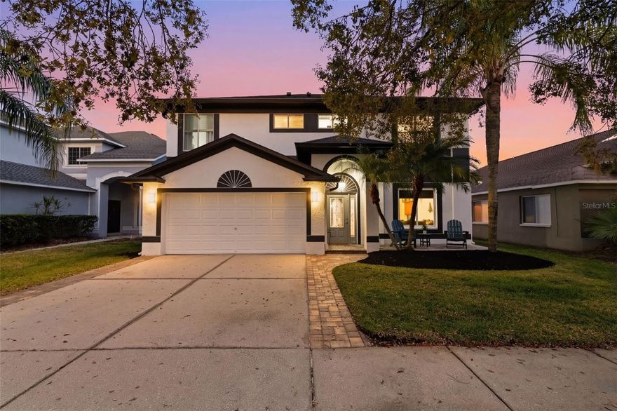 Searching for a stunning pool home in an exceptional deed-restricted golf community with top rated schools? Say hello to the highly sought-after community of Heritage Harbor. This home has it all… 4 bedrooms, 2.5 baths, 2 car garage, and heated pool with spa, nestled on a quiet street, overlooking the 3rd tee. What a view to enjoy your morning cup of coffee or unwind with an evening glass of wine in your own back yard oasis! Enjoy the open plan flowing naturally throughout the home. You can’t miss the spectacular kitchen with eye-catching quartz countertops, dining area and spacious family room, complete with a fireplace, the perfect home for family meals and entertaining. You will love your peaceful owner’s retreat with a must-see ensuite featuring dual sinks, quartz counter tops, garden tub and walk in shower. Spacious secondary bedrooms provide comfortable accommodations and share a large full bath. To top it off, the laundry room is on the second floor! This home is what every discerning buyer is looking for, demonstrating the first rule of Real Estate. LOCATION! LOCATION! LOCATION! Conveniently located to top schools, dining, shopping, the beaches, hospitals, with easy access to the airport and the Interstate. Put this one on your short list of homes to see and soon you will call it "home sweet home".