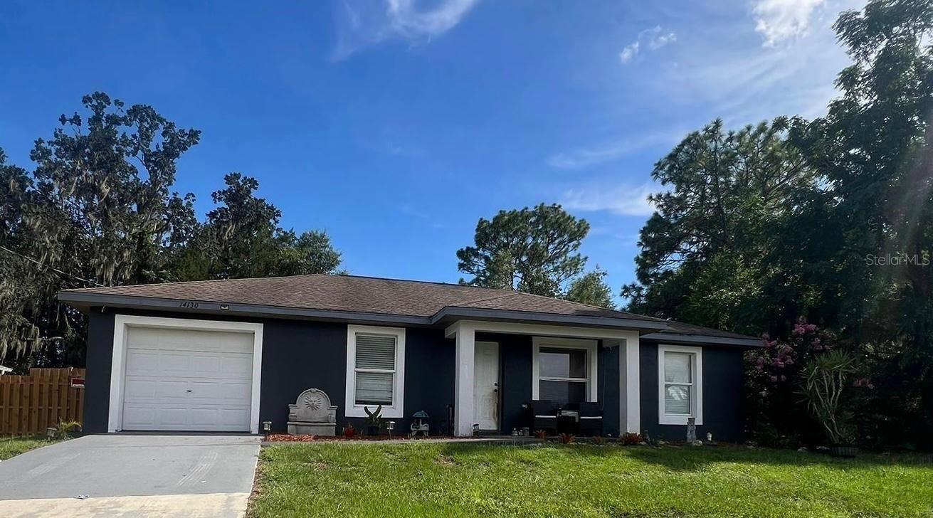 Welcome to 14130 SW 29th Ln in Ocala. This home has 3 bedrooms and 2 bathrooms and sits on a 10,454 square foot lot with a fenced-in backyard and was built in 2006. According to the seller, the A/C is approximately 3 years old. With some elbow grease and some TLC, this could be your forever home.