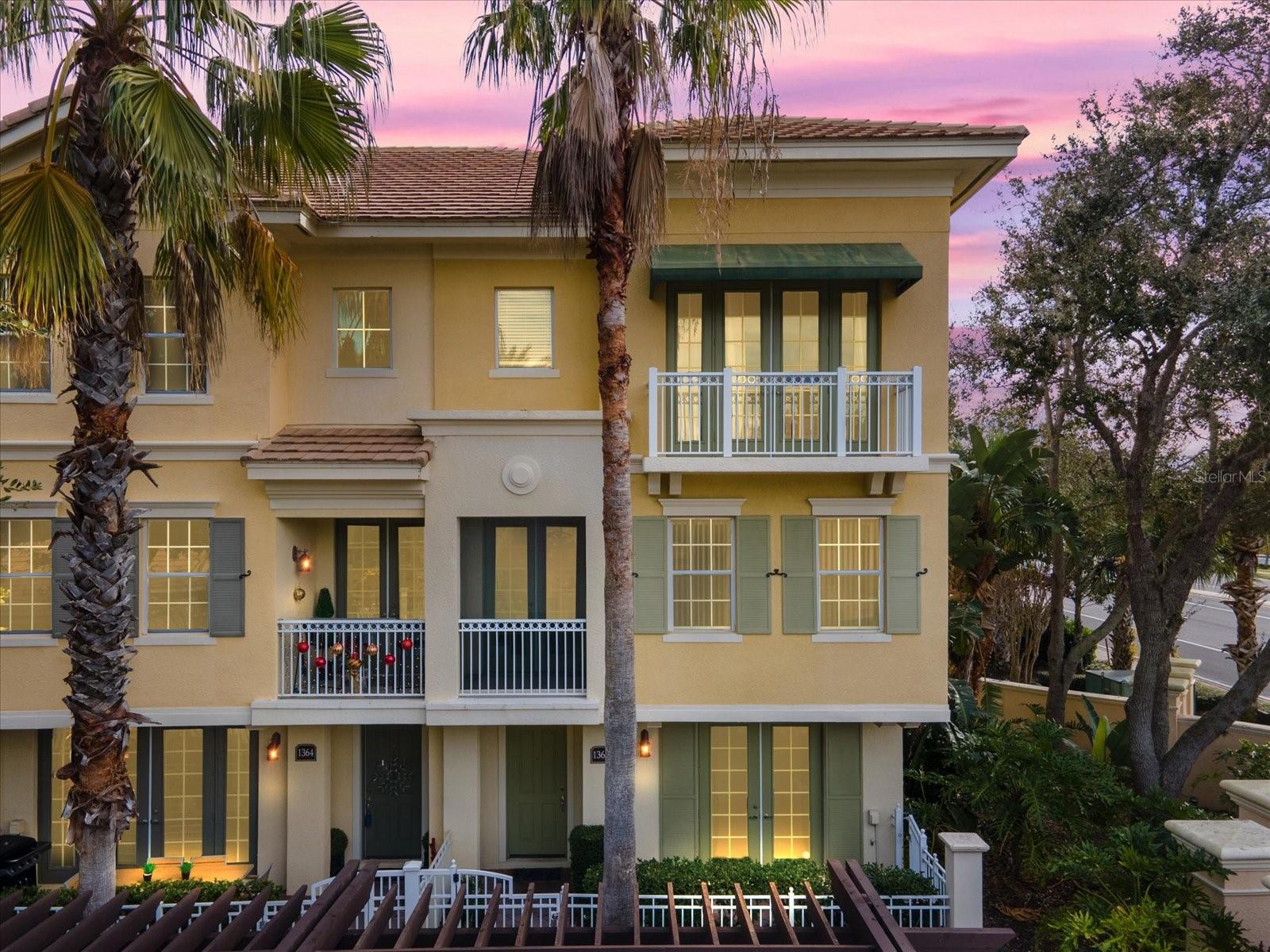 Stunning - 3 story executive Townhome in resort style community of Grande Oaks at Heathrow. This sunny and bright corner unit has been meticulously maintained and features top of the line designer paint, extensive ceramic tile on first and second floor and upgraded vinyl plank on third floor. The first floor offers an oversized room perfect for an office or study with direct access to the outside patio, a full bathroom and storage. 2nd floor features the gourmet kitchen with solid wood cabinets, granite countertops and stainless steel appliances. The entire 3rd floor has upgraded vinyl plank flooring, laundry area and a master bedroom with a large walk in California style closet. The community offers their residents a gorgeous pool overlooking the pond, clubhouse and fitness room. Located within minutes to shopping, entertainment and Restaurants. Call and schedule your private viewing today !