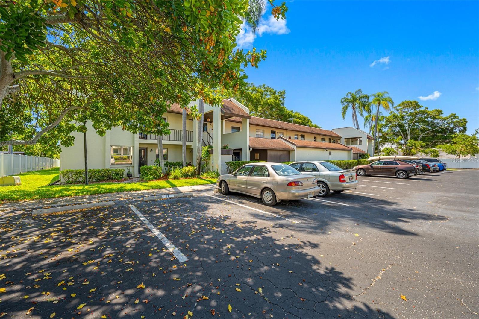 55+ two bedroom two bath condo in a great location- close to beach, largo central park and library. First floor unit Building H. Clubhouse shuffleboard, fitness center and grills