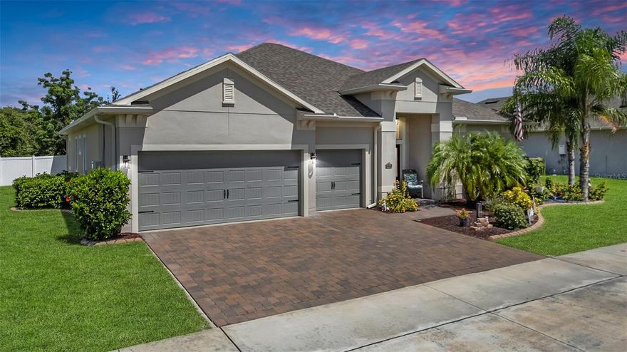 A spacious four-bedroom, three-bathroom home awaits in a desirable location with a tranquil conservation view. The large, fenced yard and oversized covered screened porch offers ample space for outdoor enjoyment and entertaining.

Step inside and be greeted by the inviting tile plank flooring that flows seamlessly through the formal living room, dining room, kitchen, and family room areas, creating a cohesive and stylish feel. The upgraded kitchen is a chef's dream, featuring impressive 42" cabinets with crown molding, elegant granite countertops, a generous island for meal prep and casual dining. 

Retreat to the private primary suite, thoughtfully separated from the secondary bedrooms for ultimate tranquility. This luxurious sanctuary boasts two spacious walk-in closets, providing abundant storage for your wardrobe. The primary bathroom is a masterpiece of design, showcasing beautiful tile work, a separate garden tub for relaxing soaks, and a walk-in shower.

On the opposite side of the house, three generously sized secondary bedrooms and two full bathrooms offer comfortable accommodations for family and guests. Don't miss this opportunity to own a beautiful home that blends modern upgrades with a peaceful natural setting.