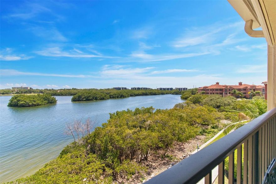 Furnished waterfront condo located in a gated community directly on Tampa Bay. Enjoy relaxing on your private covered patio while taking in breathtaking open water views visible from every room.

This 2 bedroom, 2 bath residence offers 1,350 sq ft and includes a versatile den or study with French doors. The living, dining, and study areas feature neutral ceramic tile flooring, while the bedrooms showcase rich cherry wood laminate. Granite countertops are installed throughout the home for a refined finish.

Furnishings include a flat screen TV, kitchenware, and linens. A full size washer and dryer are also included for added convenience.

Community amenities feature a heated pool and spa, sauna, tennis courts, and a complimentary car wash area. Residents also enjoy a scenic 1.5 mile paved waterfront walking and jogging path surrounding the property.

This rental includes an oversized garage with additional side storage. Conveniently located near shopping, restaurants, banks, schools, and more, this home offers comfort, convenience, and exceptional waterfront living.