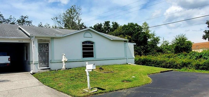 Spacious and well-maintained 2 bedroom, 2 bathroom villa available now! Located on a desirable corner lot for extra privacy, this home offers comfort, convenience, and charm.Features include: split bedroom floor plan, large utility/storage room, tons of extra storage space throughout, access to a beautiful community pool, park area, and shuffleboard courts. Just minutes from major shopping centers, top restaurants, gorgeous beaches, parks & hospitals,easy access to the Suncoast Parkway. Don't miss this opportunity to live in a prime area with everything at your fingertips!