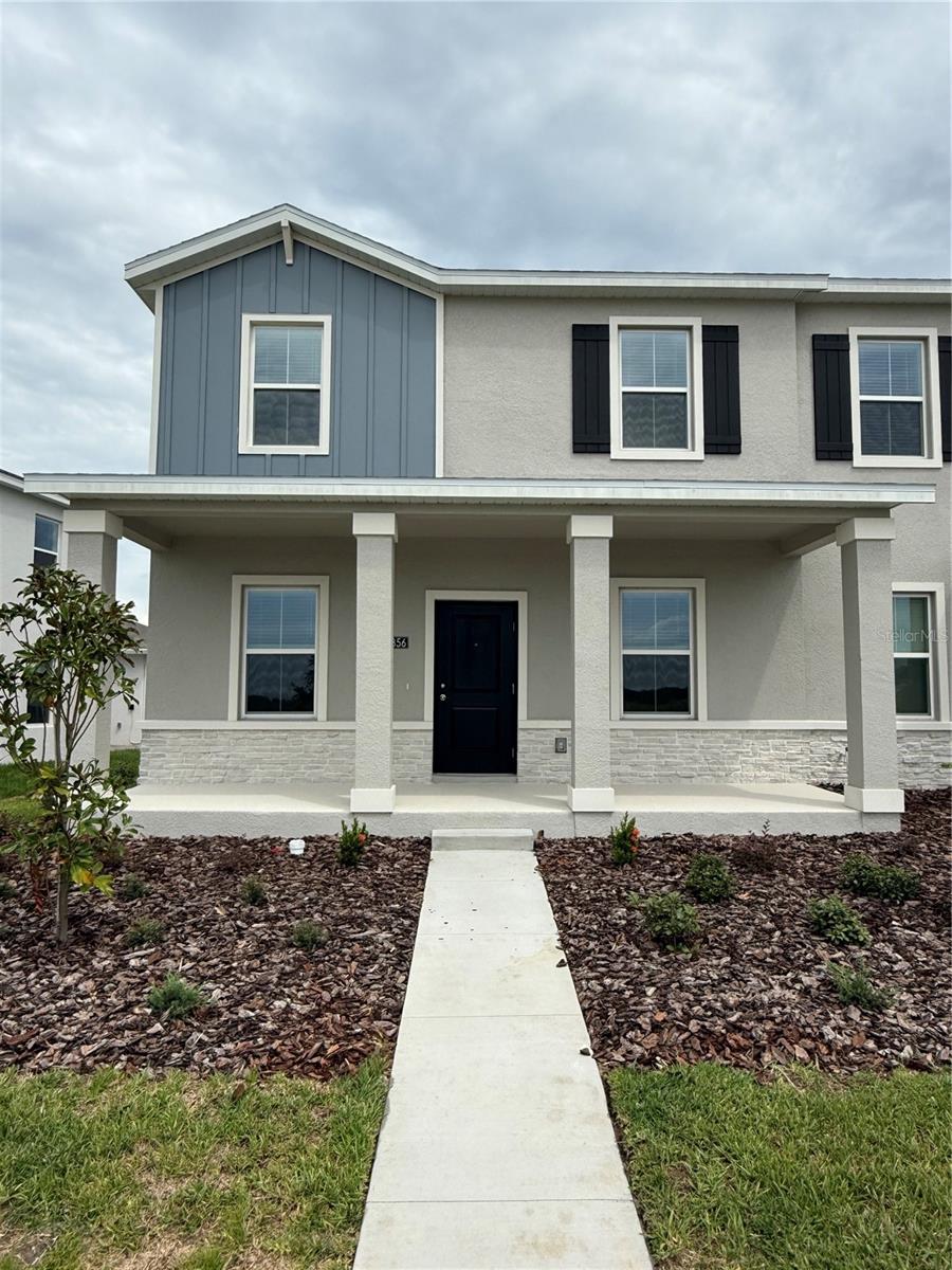 BRAND NEW Discover your new home in the lively community of WELLNESS RIDGE! This exquisite and spacious residence offers 3 bedrooms and two 2.5 bathrooms, and a back-load garage for 2 car, ensuring ample space and convenience for your family. As you walk in, you'll be greeted by the high-quality finishes and stylish design. The contemporary kitchen is equipped with quartz countertops and stylish wood cabinetry, marrying elegance with practicality. Upstairs, the master suite awaits you, featuring a private bathroom and a large walk-in closet, providing a serene retreat after a long day. The allure of this home extends beyond its interiors. WELLNESS RIDGE is a family-friendly community with a coming soon numerous amenities to enrich your lifestyle (take advantage of the prices today) expected by the end 2025. This inviting home is ideal for those looking for a blend of luxury, comfort, and a sense of community. Seize the opportunity to make this property your new home in CLERMONT in front of the amazing complex of Olympus coming soon as well. This community will be connect with Winter Garden specifically with Horizont west when Wellness way will be completed, then you will have the opportunity to connect with 429 coming soon and very convenient.