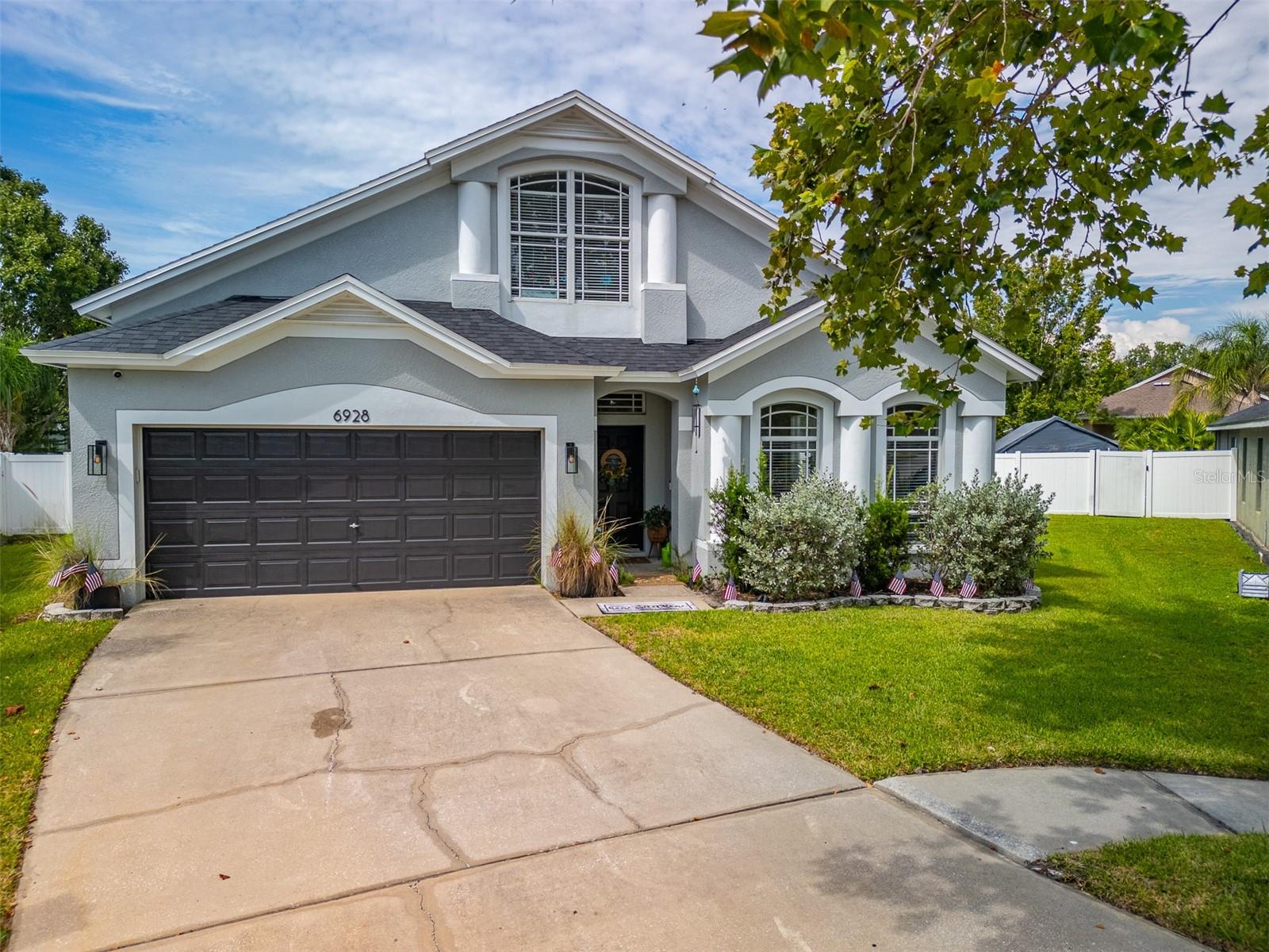 OPEN HOUSES SATURDAY 8/2 from 12-2 and SUNDAY 8/3 12-2! Welcome to your DREAM home! This ONE-OF-A-KIND 2,479 sq ft home is perfectly situated on a spacious .29-acre lot. The impressive two-story modern farmhouse features 3 bedrooms, 2 bathrooms, a grand living room, an office, and a BONUS room designed for both relaxation and entertaining. Enjoy the abundance of NATURAL SUNLIGHT from every room. As you walk in, you have enough space for both a second living room and a dining room table. As you flow past, you’ll see an office with BARN DOORS and go directly into a beautifully remodeled kitchen where you will enjoy the black cabinets with GOLD hardware, QUARTZ counter tops, and stainless steel appliances. Enter into the family room and relax near your ELECTRIC fireplace surrounded by black shiplap and take in the surrounding views of your backyard from the sliders. The backyard is a true RETREAT. The primary bedroom has its own ensuite bathroom where you will have two sinks and a garden sized soak tub. On the opposite side of the family room is two bedrooms with a second bathroom. Go upstairs and be pleasantly surprised to find an ENORMOUS BONUS space. Use it as another bedroom, office, movie theater, or children's playroom - the options are endless. The backyard is FULLY FENCED in, with a fire pit and some beautiful landscaping. NO CDD and low HOA fee that includes some amazing amenities such as a pool and playground. Your home awaits! Schedule your showing today.