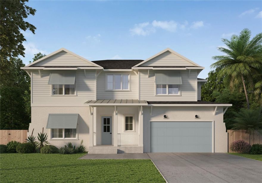 One or more photo(s) has been virtually staged. Under Construction. One or more photo(s) has been virtually staged. Under Construction. Built by Homebound with a late August 2026 completion. This brand new single-family residence offers an expansive layout designed for entertaining, flexibility, and everyday comfort. Upon entry, you’re welcomed by a private bedroom with a walk-in closet and full bath—perfect for guests or multi-generational living. Moving through the home, the open-concept kitchen and dining area connect seamlessly to a spacious great room, creating an inviting central hub for gathering. A large walk-in pantry adds everyday convenience, while the oversized covered outdoor patio with an outdoor kitchen extends the living space, making this plan ideal for hosting. Step outside to the backyard oasis, where a private pool offers the perfect retreat for relaxation and outdoor fun. Tucked toward the back of the home, a dedicated office provides the perfect work-from-home setup, along with a convenient powder bath for entertaining. Upstairs, you’ll find a spacious primary suite featuring a spa-inspired bath and an oversized walk-in closet, along with three additional bedrooms and two additional full baths. A central loft creates the perfect extra hangout space, while the upstairs laundry room keeps daily routines organized and efficient. The West Indies elevation delivers breezy, island-inspired curb appeal with clean lines, classic overhangs, and a welcoming covered entry. Thoughtful architectural detailing and expansive windows create a relaxed, refined look that feels perfect for indoor-outdoor living. Renderings are for illustrative purposes only and may include optional or upgraded features. Final construction details, materials, and finishes may vary.