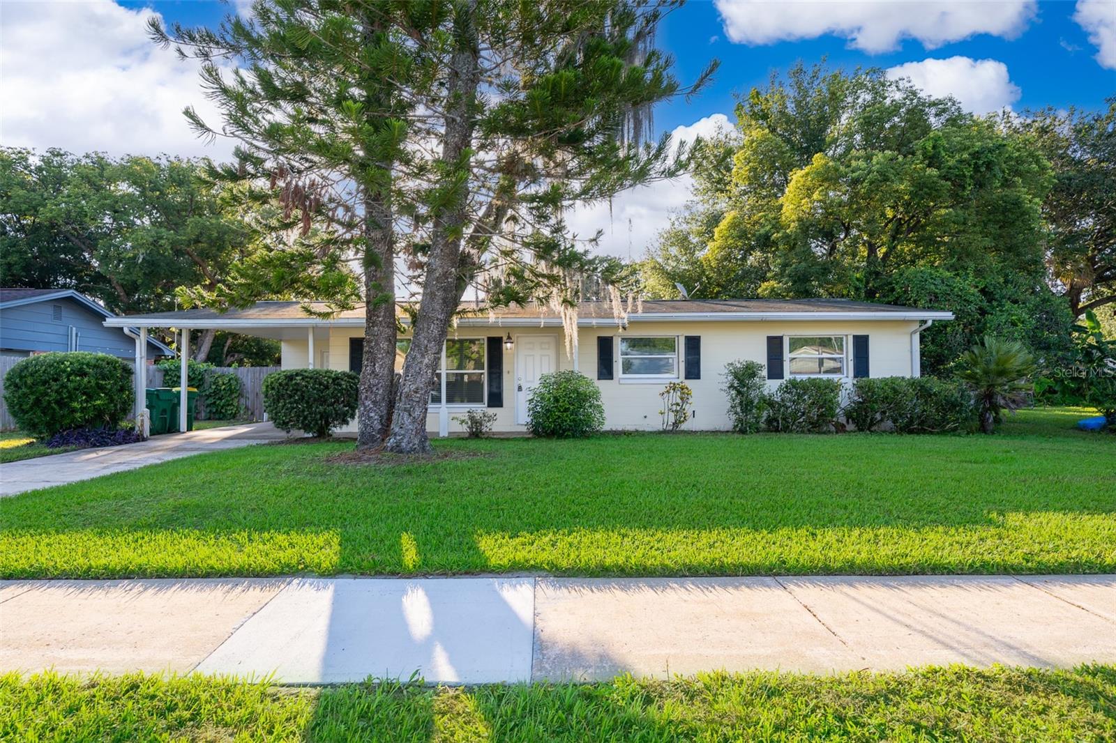 MOVE IN READY - NO HOA - 3 BEDROOM 2 BATHROOM HOME - BEAUTIFULLY RENOVATED - PRIMARY BEDROOM WITH ENSUITE BATHROOM -NEW WINDOWS - FRESH INTERIOR PAINT - CARPORT - LARGE FENCED BACKYARD - STORAGE SHED - Tile Floors Throughout - Spacious Living Area with Ceiling Fan. New Sliding Doors in Dining Room Open to Screened Porch - Perfect for Entertaining Family and Friends! Fully Equipped Kitchen with Stainless Steel Appliances, Double Sinks, Backsplash - Breakfast Bar Opens to Dining Room - Plenty of Natural Light. ROOF - 2018 A/C - 2021 HOT WATER HEATER - 2019 WINDOWS -2021. Space Coast - Conveniently located near Major Highways - Restaurants - Shopping and Some of Florida's Most Beautiful Beaches! Call Today for a Private Showing!