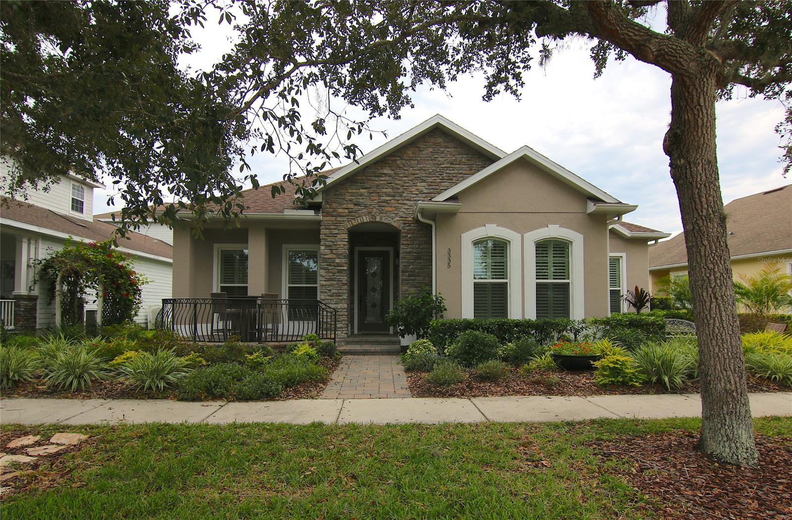 Welcome to Harmony, FL near St. Cloud. A rare opportunity to acquire a newer custom home in this charming area is now possible. This exquisite 2713 sq. ft. home boasts an open concept and split floor plan featuring 4 bedrooms, 3 baths and complete with a beautiful view of one of a park that abuts Buck Lake. There are upgrades galore in this beautiful Ragatta Builders home: custom solid wood cabinetry, granite countertops, high ceilings, crown molding, stainless steel appliances, water treatment system, keyless entry, large closets, double car garage and so many more. Community amenities include pools, tennis, pickleball, golf, shopping, community gardening, boat rentals, basketball, volleyball, children’s playgrounds, dog parks, fishing and more. Harmony also has their own Elementary, middle and High School.
Harmony is an unincorporated master-planned community near St. Cloud, Florida. It is a Florida Green Building Coalition certified community. Harmony is a real-life example of people living and working in the same community with the goal that this could be done in a sustainable way while also minimizing the impact on the local ecology.
The owners association is responsible for maintenance as well as community-wide standards for all common areas of Harmony not managed by the CDD.
Harmony is noteworthy among home owners associations in that it established within its founding documents guidelines delineating the peaceful coexistence of humans and wild animals. "This document seeks to articulate a philosophy that allows natural elements to persist unimpeded by humans and minimizes the circumstances that lead to conflict between humans and wildlife. "In harmony with nature" has been a motto of the community since its inception.
Come live in Harmony! ;Water: City