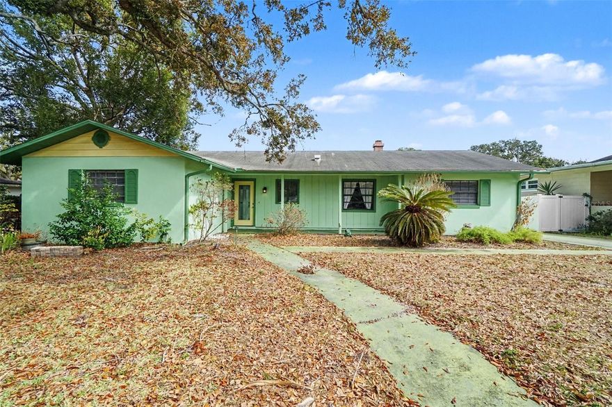 Opportunity awaits in this spacious 3-bedroom, 3-bath split-plan home in Sanford, built in 1978 and offering 1,671 sq. ft. of living space. In addition to the main living area, the home features a generous 22.9' x 11.10' glass-enclosed sunroom and a 24' x 24' detached garage/workshop — perfect for hobbies, storage, or future projects. Interior highlights include a fireplace, granite countertops, beautiful chandeliers, recessed lighting, crown molding, a leaded glass front entry door, and an inside laundry room. The flexible floor plan provides excellent space and functionality. Bring your creativity and make this house your dream home! The property needs updating and repairs but offers outstanding potential in a desirable location. Ideal for buyers looking to customize, renovate, and build equity! Sold as-is.