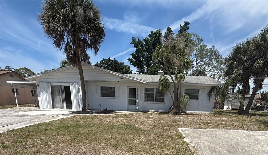 Discover 1456 Royal Rd in Venice, Florida, ideally located in the desirable South Venice community. This home offers two bedrooms, two bathrooms, plus a dedicated office and a versatile bonus room—providing plenty of space for work, guests, or hobbies. Bring your vision and finishing touches to make this the perfect seasonal retreat or year-round residence. Enjoy added peace of mind with no HOA fees and a location in a non-flood zone. South Venice offers an exceptional lifestyle with convenient access to nearby Gulf beaches, including Venice Beach and Manasota Key Beach. Take advantage of the unique South Venice ferry for beach access, explore nature trails, dog-friendly parks, and enjoy biking or walking along the Legacy Trail. Just a short drive brings you to Historic Downtown Venice, where you’ll find charming shops, local restaurants, festivals, and year-round attractions. Sports enthusiasts will also appreciate nearby spring training at CoolToday Park, home of the Atlanta Braves. An affordable opportunity to enjoy the very best of Southwest Florida living.
