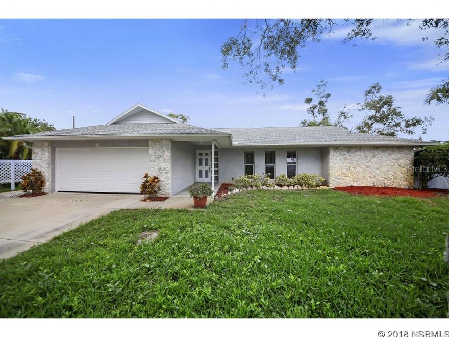 Huge corner lot in a great neighborhood with extra room to park a boat or recreational vehicle.  All residents have access to a deeded private boat ramp with river access leading to some of the best fishing in Volusia County.  This home boasts of both a nice sized sunken living room as well as a family room.  Both the family room, dining room and master bedroom have sliders that lead to a very large Florida Room that overlooks a huge, well maintained totally fenced back yard.  This home also has a formal dining room and a separate breakfast room with a big pantry off the family room. Both the kitchen and breakfast room have  sun tunnels which allows a lot of natural light to filter throughout the home.  Large kitchen with stainless steel appliances, cherry wood cabinets with a pull-out lazy Susan and a pass through to the Florida Room. Wood laminate and newer carpets throughout the home. Lots of spacious closets and ceiling fans.  The garage has a brand new garage door along with a laundry sink, workbench and pull down ladder to attic. Must see to appreciate. ;Water: City