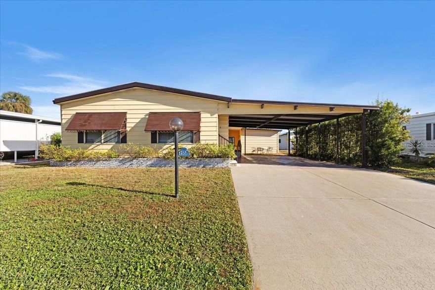 2 BR, 2 BA, large, manufactured home located in the Imperial Lakes Estates community. This spacious 1,450 sq ft home is furnished and move-in ready. Featuring a brand new 2025 roof, attached storage shed and extra-wide carport. Imperial Lakes Estates is an active, secured gated 55+ community, that is resident-owned (you own your lot, there is no rent! HOA fees only.) Amenities include 2 heated pools, a heated spa, tennis courts, shuffleboard, pickle ball and a 65-acre lake. The 12,000+ Sq. ft. clubhouse has a full kitchen, game room, 2 pool tables and entertainment area. We are a pet-friendly community (25 lb. limit). Imperial Lakes is located in a growing Parrish/Palmetto area, close to grocery stores and the Ellenton Outlet Mall. Easy access to I-75, a convenient drive to Sarasota, downtown Bradenton, Anna Maria beaches and St. Petersburg.