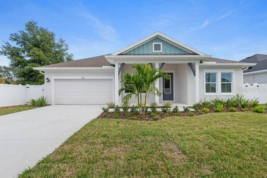 One or more photo(s) has been virtually staged. Under Construction. Introducing a stunning new home located in the charming town of Tarpon Springs, designed with an emphasis on natural light and boasting an attractive Hardie board exterior that adds to its fantastic curb appeal. Built by the renowned and award-winning builder, David Weekley Homes, this residence offers a perfect blend of style, quality, and comfort. As you step inside, you'll be greeted by an open and inviting layout that creates a spacious and airy atmosphere. The abundance of windows allows for plenty of natural light to fill every corner of the home, creating a warm and welcoming ambiance throughout. This home features a thoughtful design with split bedrooms, ensuring privacy and functionality for you and your loved ones. The Owner's Retreat is a true oasis, offering ample space for relaxation and rejuvenation. The accompanying walk-in closet provides convenience and organization, allowing you to easily store and access your belongings. Situated near Tarpon Springs' vibrant culinary scene, you'll have a plethora of delicious restaurants to choose from, offering a diverse range of cuisines to satisfy any craving. With David Weekley Homes, you can rest assured knowing that your investment is protected. The builder's reputation for quality craftsmanship is backed by a comprehensive 1, 2, and 10-year warranty, providing you with peace of mind and confidence in your new home. Start your living your fabulous Florida lifestyle today and contact one of your experienced staff schedule a tour of this home. Ask about our incentives through 10/31!