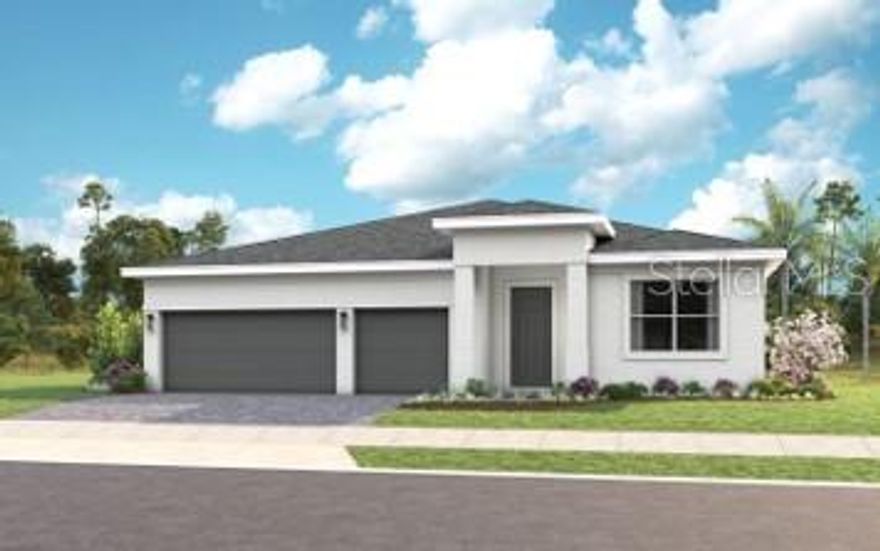 Residents of Cresswind at Lake Harris enjoy exclusive amenities, including 8 championship pickleball courts, a grand clubhouse with state-of-the-art fitness center, a resort-style swimming pool with lakefront views, and marina access to the pristine Lake Harris. Nestled on a peninsula in between Lake Harrs and Lake Dora, this location puts you right in the center of the Chain Of Lakes area and all it has to offer. Experience privacy, security, and an active lifestyle in a highly desirable location. Club Cresswind will overlook the lake and feature a wide range of indoor and outdoor amenities such as Cresswind SmartFIT Training Center powered by EGYM. Introducing the Pearl floorplan—a beautifully appointed single-family home nestled within a prestigious, fully gated community, ensuring exceptional privacy, enhanced security, and a sophisticated lifestyle. Designed to meet the needs of modern families and discerning buyers, this expansive residence features 3 spacious bedrooms and 3 full bathrooms, including a versatile Bedroom 3 Suite—ideal as a guest retreat, home office, or multigenerational living space. An open-concept family room seamlessly connects to a flexible bonus area, providing an inviting space for relaxation, work, or entertainment. The heart of the home is a gourmet kitchen, expertly crafted for culinary enthusiasts and social gatherings. Enjoy premium Level 2 cabinetry, a convenient pot-and-pan cabinet, and an upgraded 24" deep cabinet above the refrigerator for extra storage. The kitchen boasts a luxury quartz countertop, artisan tile backsplash, chimney-style exhaust hood, and top-of-the-line GE stainless steel appliances—including a 30" gas cooktop, under-cabinet hood, wall oven, built-in microwave with trim kit, and dishwasher. Elegant crown molding and modern finishes create a truly upscale cooking experience, making this kitchen a standout feature for any homebuyer searching for a luxury kitchen. The owner’s suite offers a tranquil retreat, highlighted by a deluxe extended frameless glass shower and tile-to-the-ceiling finishes for a spa-like ambiance. All bathrooms feature designer tile, upgraded fixtures, and elegant frameless enclosures, ensuring both style and convenience. Laminate wood plank flooring runs throughout the main living areas, flex room, laundry, owner’s suite, and walk-in closet, blending durability with contemporary style. Additional highlights include a striking 16-foot wide by 8-foot tall sliding glass door leading to a covered lanai with a 5-foot privacy wall—perfect for indoor-outdoor living and entertaining. The spacious three-car garage offers abundant storage, while a designer glass front door and practical laundry room with direct walk-in closet access add daily convenience. This Pearl home epitomizes refined living, blending timeless elegance, modern amenities, and premium upgrades—making it the ideal choice for buyers seeking a secure, luxurious, and functional home in a prime location.