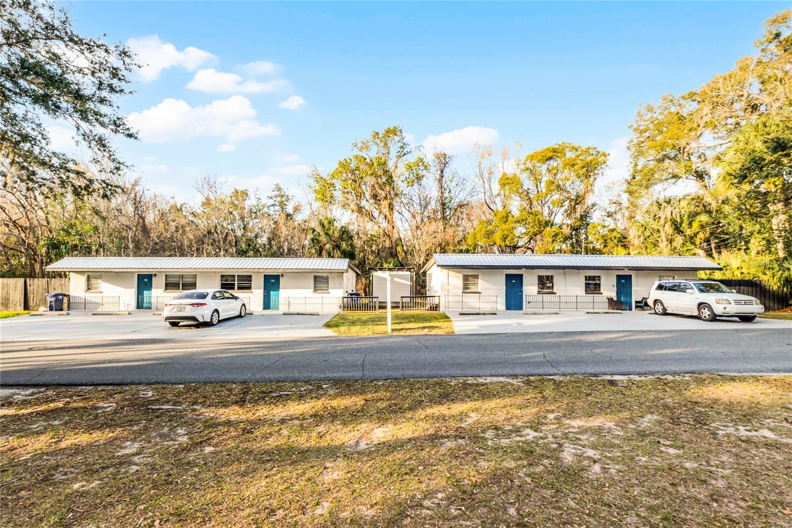 Exceptional investment opportunity in a prime location in Crystal River, Florida! All four units have been fully renovated, featuring new stainless steel kitchen appliances, luxury vinyl flooring, fresh paint, washer/dryer combo, and mini-split A/C units. These units can be rented for either short or long-term stays, and three are currently occupied by month-to-month tenants, which means instant income! Each unit offers 2 bedrooms and 1 bathroom, with 2 parking spaces and its own private storage area. There is no HOA, and the property is connected to city water and sewer. This property is also conveniently located near shops and restaurants, and just a short drive to downtown Crystal River. Schedule a showing today and begin your investment adventure!