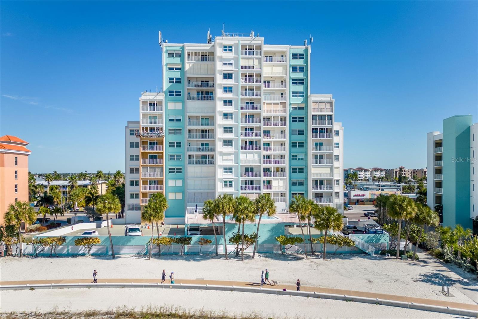 BEST VALUE DIRECTLY ON THE GULF!
Welcome to the ultimate beach escape—a sprawling 1,650 sq/ft SW corner unit perched on the 10th floor of Treasure Sands, offering unmatched panoramic Gulf views from not one, but TWO private balconies. This is your chance to own one of the largest direct beachfront condos on Treasure Island—and it’s move-in ready!
Light, bright, and breezy, this beachside beauty features a huge living and dining area, 3 bedrooms, 3 full baths, in-unit laundry, and generous walk-in closets. The master suite is a dream, with an en-suite bath and balcony access to soak in nightly sunsets and dolphin sightings.
Treasure Sands is a well-managed, milestone-approved building with no upcoming assessments, elevated amenities like a solar-heated beachfront pool, secure entry, under-building parking (Space #23), and private storage. Plus, the HOA gets a major boost from $110K+ in annual rooftop rental income—a rare find that helps keep dues low and reserves strong.
Watch the Sanding Ovations Festival, kite shows, and breathtaking sunsets right from your balcony. Whether you're looking for a full-time beachfront lifestyle or a luxe second home, this is the one that checks every box.
HOA includes high-speed internet, cable, and more.
Don't miss this opportunity to live on one of Florida’s widest, most iconic beaches—schedule your private showing today and start living the dream!