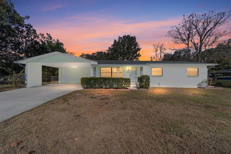 Cozy 3-bedroom home with a spacious fenced in yard. This 3-bedroom, 1.5-bath home is nestled 0.26 acre well -kept inside and out.  Featuring a new LVP flooring, brand new range and new blinds throughout.  The master bedroom includes a walk-in closet and attached half bath.  2 guest bedrooms and full bath. Outside, you’ll enjoy a 2-car carport, an interior laundry room with washer and a detached shed perfect for tools, lawn equipment, or hobbies. The large yard provides endless opportunities for outdoor entertaining, gardening, or play. Ideally located between NE Jacksonville Rd. and West Anthony Rd, this home offers quick access to local schools, parks, shopping, and dining.