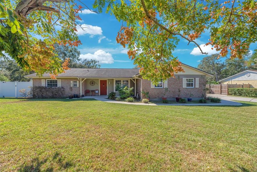 Move-In Ready, Well-Kept, No HOA, No CDD, 3-bedroom, 2-bathroom, 2-Car Garage Home on Manicured 1/3+ Acre Lot in the heart of Brandon! Updates and Features Include: Update Kitchen, Bathrooms, Flooring. Covered, Wood-Ceiling Screened-In Patio, Fenced, Manicured Yard and Tons of Curb Appeal, Open Floorplan and More! Pride of Ownership shows in the care and condition of this well kept home! Great Location just off Bloomingdale Ave and Kings Ave in the heart of Brandon just minutes from the Brandon Mall and all of the areas dining, shopping and entertainment! Call today for your private tour!