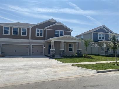 This spacious two-story single-family home features four bedrooms and three and a half bathrooms with a lake view on a huge lot. Over 3300 square foot in the great community of Storey Grove.
First floor offers flex room leading to butler's pantry. Kitchen with all possible upgrades as porcelain wood plank tile, 42' cabinets with crown molding, 3 door refrigerator, GE Slate Kitchen Appliances, a new highly energy efficient homes feature Quartz counter-tops. The large kitchen includes island and breakfast nook. The family room leads out onto a screened covered patio that overlooks your backyard, beautiful views of lake and conservation. Large master bedroom with spectacular lake views. Master bathroom with garden tub and separate shower, dual sinks, large walk in closet leads to laundry room for your convenience. Washer & Dryer included.
Second floor offers open loft area, for game room/lounge. 3 bedrooms and 2 full bathrooms. Home includes blinds and fans in all bedroom, loft area and family room.
Community Features include Basketball courts, Clubhouse, Fitness center, Conservation areas, Picnic area, Park, Playground, Pond, Resort-style swimming pool, Tot Lot, and Walking Trails. Amazing schools, great location next to Disney, Hamlin area, 429, 192, and the under-construction new Disney Spring. This house has everything you and your family would need. Lawn Care included in rent.