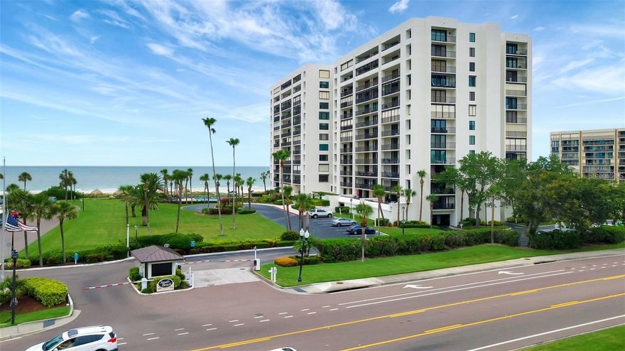 Come and bask in the Florida sunshine in this beautifully updated beach home. Situated in a perfect oceanfront location on Sand Key, this 2BR 2BA condo comes with everything need to begin enjoying the beach life immediately. The floor plan is open and features a well-equipped chef's kitchen with custom cabinets, granite countertops, and stainless-steel appliances and upgraded sliding doors in every room open to a large terrace with views of the beach and Gulf. The bedrooms are spacious with great closet space and the owner's suite features an updated en-suite bath. Amenities include a resort-style pool that overlooks the Gulf, Tiki Huts, and Club Room for social gatherings. Quiet and serene yet close to great dining, shopping, entertainment, and the Jolley Trolley! Minimum lease of 3 months required. No smoking or pets allowed. Call today to schedule your tour! Virtual tours are also available.