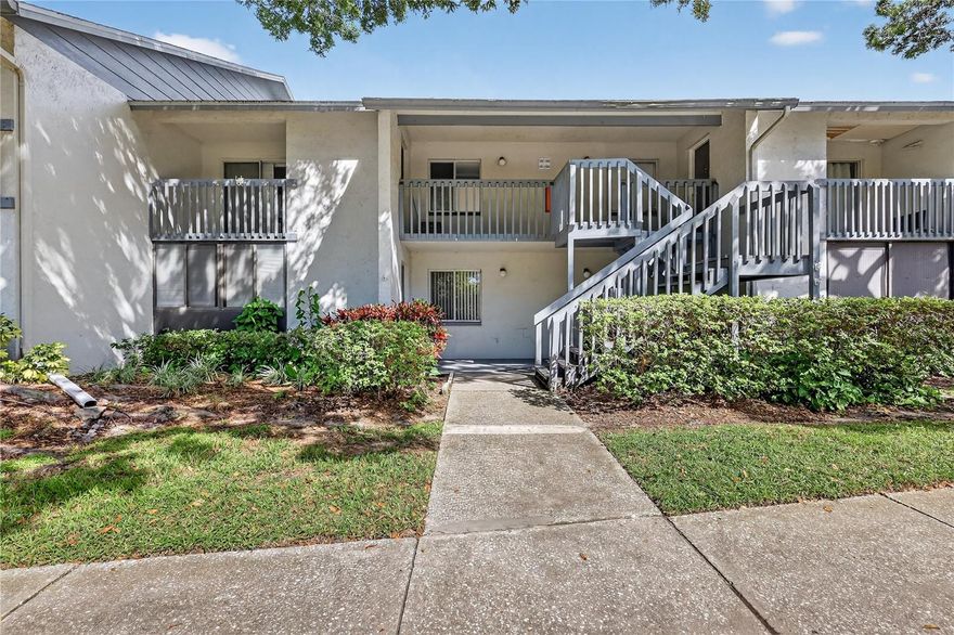Highly Desirable Ground-Floor Condo in Largo! Discover comfort and convenience in this spacious 1-bedroom, 1-bathroom condo with 775 sq. ft. of living space, perfectly suited for all ages. The beautiful and updated kitchen in 2023 with all new cabinetry. New electrical panel in 2022!  Newer A/C unit in 2019 and newer water heater in 2020. You'll have piece of mind! The oversized primary bedroom includes a walk-in closet, while the open layout flows seamlessly to a screened lanai with pond views and an extra storage closet—an ideal spot to unwind. This vibrant community of "Shadow Lakes" offers two swimming pools, a kitchenette, and a BBQ area, perfect for gatherings with friends and neighbors. Your designated parking space is just steps from the front door, and monthly dues cover internet, cable, water, sewer, trash, and much more for added peace of mind. Bring your pets too!  A prime Largo Location! You’ll be just minutes from Largo Central Park, the Performing Arts Center, Public Library, and Cultural Center. 5 minutes to Walsingham Park’s 354 acres of trails, a 100-acre lake, picnic shelters, dog park, and boat ramp and minutes to multiple Gulf Coast beaches, including world-famous Clearwater Beach and St. Pete Beach. Don’t miss your opportunity to own this charming ground-floor condo in the heart of Largo!