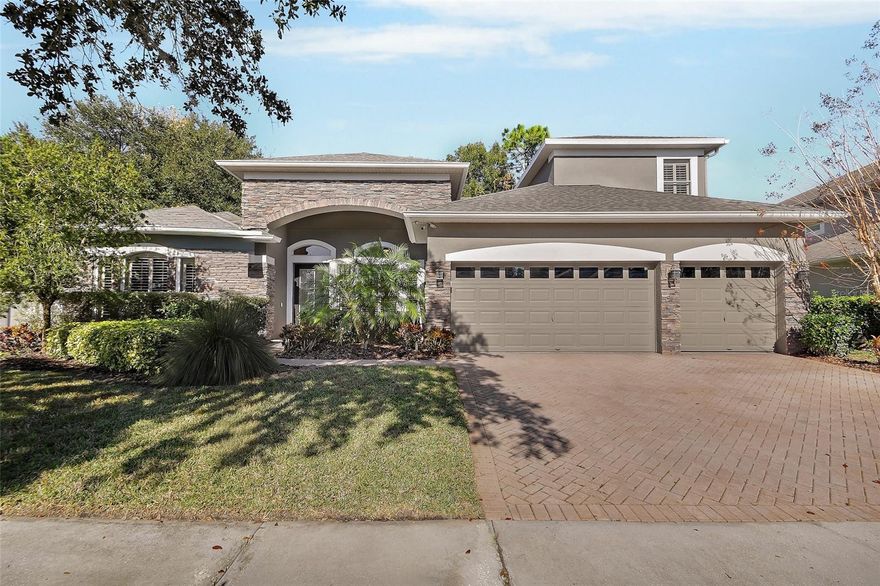 RARE opportunity to own an immaculate, custom-built POOL home in Saddlebrook—one of DeLand’s most sought-after communities. This meticulously maintained residence offers 3,331 heated square feet, featuring 5 bedrooms and 4 full baths, including an ADA-accessible bedroom and bathroom designed for ease of use and everyday comfort.

The home showcases three distinct living areas—a family room, formal living room, and bonus room—providing exceptional flexibility for entertaining, relaxing, or multi-generational living. Upon entry, you are welcomed by an open, light-filled floor plan enhanced by soaring ceilings, elegant archways, and oversized 8' interior doors throughout.

The chef’s kitchen was fully remodeled and is a true showstopper, featuring high-end stainless steel appliances, 42" solid wood soft-close cabinetry, subway tile backsplash, and leather-pressed granite countertops. A desirable three-way split floor plan offers privacy, with an additional bedroom and bonus room upstairs. Custom 3½" plantation shutters are found throughout the home.

From the living room, breakfast nook, family room, and primary suite, enjoy breathtaking views of your private backyard oasis, accessible through three separate entry points. Step outside to a spacious covered lanai and entertaining area that opens to a custom heated gunite pool and oversized spa, complete with tranquil water features. Outdoor upgrades include travertine coping, paver patio, extensive stacked stone accents, lush landscaping, and a new pool screen enclosure installed in 2022. Pool pump replaced in 2024. Hayward Salt System with new salt cell installed in 2026.

Additional highlights include a ROOF replaced in 2024 and a 3-car garage with a 4’ extension, ideal for larger vehicles, plus professionally finished floors, and built-in shelving. Dual HVAC systems; upstairs unit installed in 2024.

Ideally located just 3 miles from I-4 and Stetson University, minutes from Downtown DeLand, dining, shopping, and the hospital, and approximately 30 minutes to Florida’s beautiful beaches.

Schedule your private showing today—this truly one-of-a-kind home will not last.