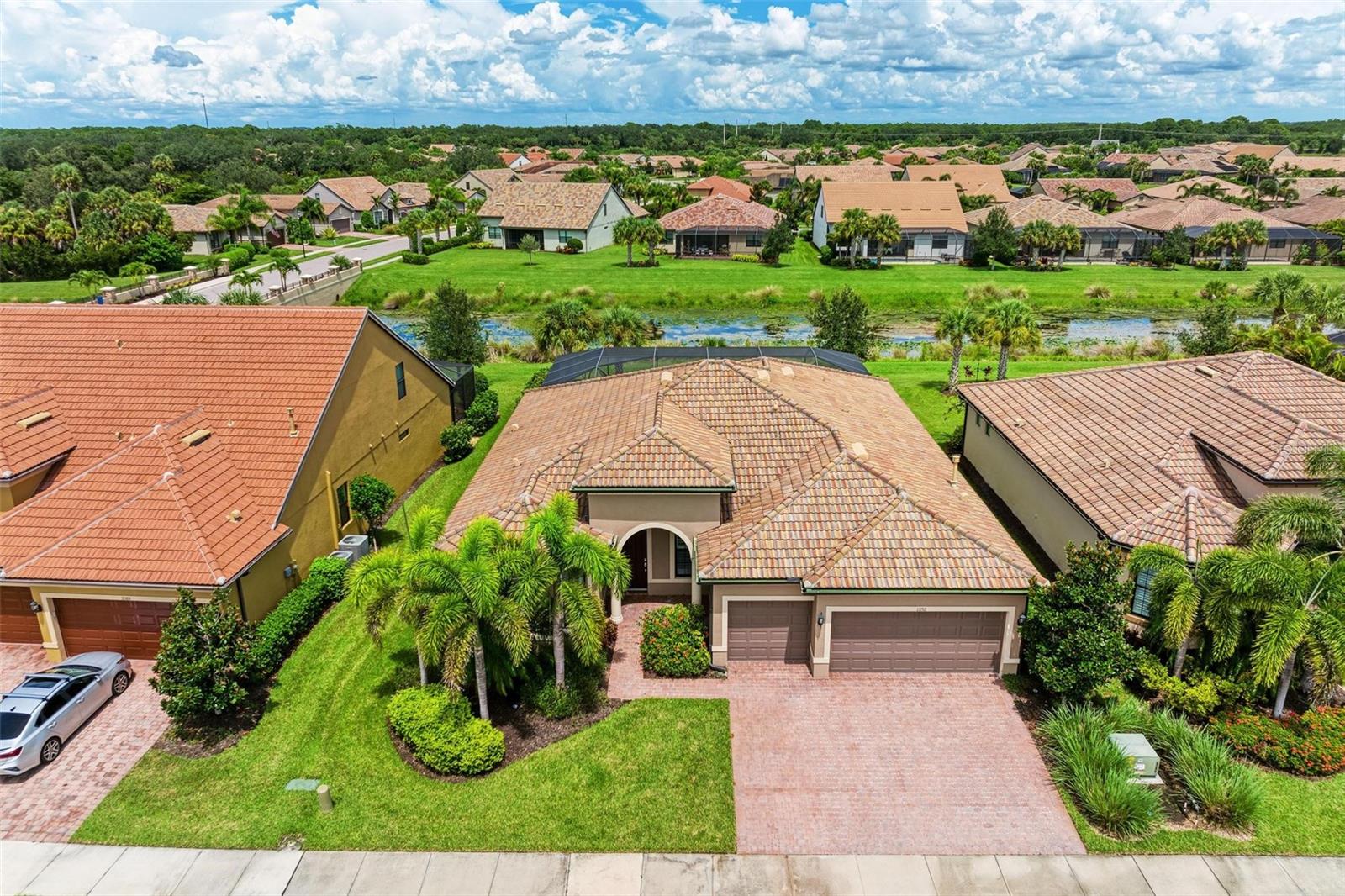 Welcome to your Florida dream home come true!
This light-filled, airy home is the perfect blend of modern style and relaxed elegance. With 3 spacious bedrooms, 3 full baths, and an open-concept layout designed for easy living, this home is all about comfort, sunshine, and style.
Step outside and you’re instantly transported to your own private paradise—a sun-drenched pool and jacuzzi, perfectly positioned to catch the Florida sun all day long. Whether you're sipping your morning coffee by the lake or enjoying evening cocktails on the expansive paver deck, this backyard oasis was made for entertaining and unwinding. There are dual sundecks, a covered outdoor dining area with a TV, and stunning water views that make every moment feel like a vacation.
Inside, the kitchen is a chef’s delight—complete with stainless steel appliances, a gas stove, and plenty of space to whip up everything from weeknight dinners to weekend feasts. The extended garage even has room for all your toys—think extra storage or your golf cart!
Tucked away just south of Clark Road—your gateway to the iconic Siesta Key Beach—this home is perfectly placed in a community that offers a little bit of everything: tennis, pickleball, a resort-style pool and jacuzzi, a stunning clubhouse for private events, and even a lifestyle coordinator to keep the calendar packed with fun.
Inside, you’ll find luxurious ceramic tile flooring, plush carpeting in the bedrooms, and a dedicated executive office—ideal for remote work or a creative studio space. Bright, open, and full of positive energy, this home reflects the best of what Florida living has to offer.
Ready to make every day feel like a getaway? Your sunshine-filled sanctuary is waiting.