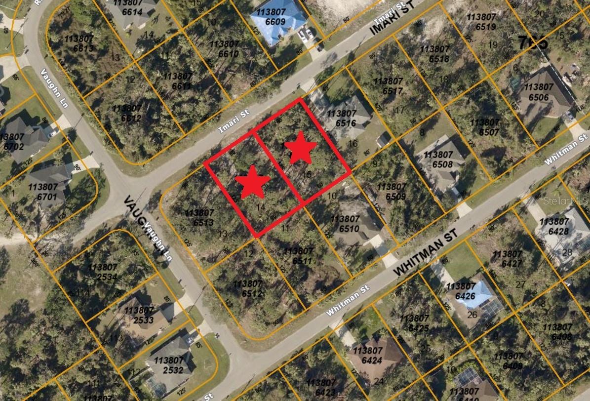 This fantastic double lot in North Port offers a prime opportunity to build, invest, or both. Each lot has its own parcel ID, giving you the flexibility to develop one and sell or hold the other. Located in one of Florida’s fastest-growing cities, the property is close to parks, shopping, dining, healthcare, and just 20–25 minutes from Gulf Coast beaches like Venice Beach and Manasota Key. With convenient access to Sarasota, Fort Myers, and I-75, this is a smart move in a thriving area, Not in Flood zone.