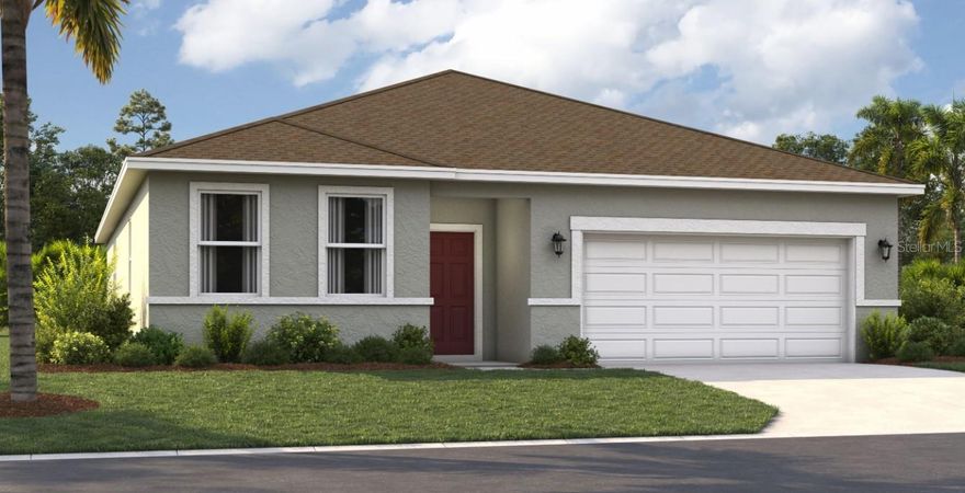 One or more photo(s) has been virtually staged. Under Construction. Located in the heart of Eustis and a short drive from downtown Mount Dora, Hidden Cove offers easy access to a variety of shops, restaurants, and entertainment options. This peaceful and secluded neighborhood is surrounded by the stunning beauty of multiple lakes, including Lake Eustis, the focal point of the Harris Chain of Lakes, and West Crooked Lake, right next door. With numerous parks and golf courses nearby, you'll never run out of opportunities for outdoor recreation. At Hidden Cove, enjoy the perfect balance of living in a private neighborhood near tranquil lakes, charming downtown areas, and many local attractions.

The Webber is a spacious 2,210-square-foot, single-story home featuring four bedrooms and three bathrooms. The kitchen overlooks the dining and living rooms, while the outdoor deck off the living room provides plenty of natural light throughout the main living area. Tucked away at the front of the home is a second bedroom with an ensuite bathroom, perfect for guests! With a spacious primary suite located at the rear of the home and three additional bedrooms, the Webber is the perfect new home for all buyers.