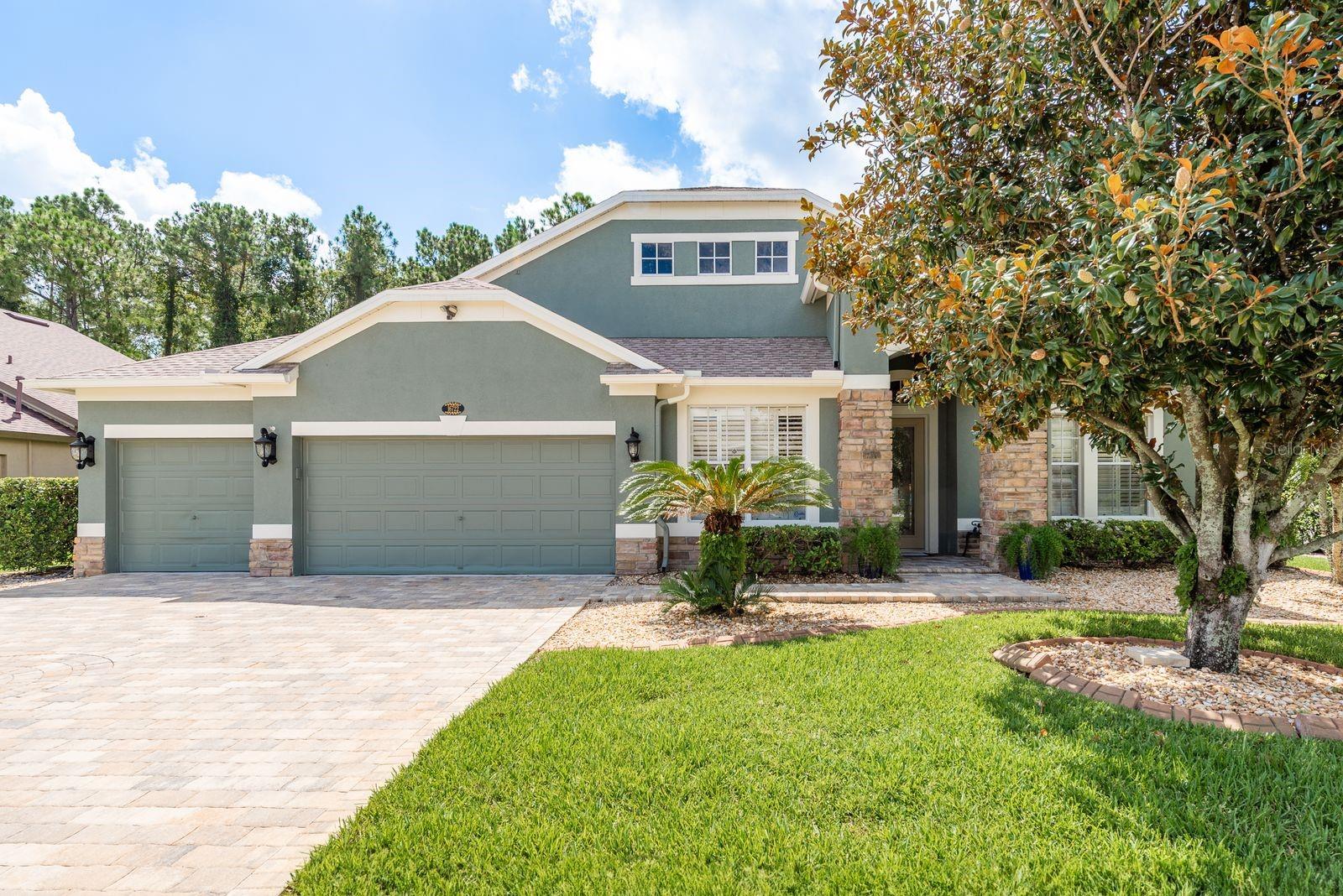 Perfectly situated and beautifully updated 5BD/3BA home with Bonus room, on conservation view lot in the highly sought after gated Ivy Lake Estates. Marble floors throughout main living, Dining and Master bedroom. Recently painted in neutral colors with a beautiful accent wall to set off the marble floors. Entry foyer opens to Den/office, and lovely open Formal Dining, a Guest Bedroom & full bath off the foyer. Beautifully updated custom kitchen with gorgeous appliances and big island with lovely granite. Custom back splash accent the granite and cabinets. Cozy breakfast area with adjoining screened patio, 2 pantry closets, and laundry room with built-ins. High ceilings, crown molding and chair rail molding accent walls. Kitchen opens to spacious Family room with sliders to screened patio with pavered deck and salt water filtered pool. Fully fenced yard with wooded view. Master Suite is off Family room with Master bath that has been beautifully updated that features large walk-in closet, dual sink vanity, free standing tub & walk-in shower. Upstairs is a Bonus/Media Room with plenty of room for activities with double door entry to a 5th Bedroom overlooking a peaceful view. Gorgeous hardwood floors in both rooms and staircase. Roof 2021, Upstairs A/C 2022, Water heater 2022. Beautiful custom pavers in driveway. This home is perfect for anyone that needs private spaces and larger square footage. Ivy Lakes offers great schools nearby, easy access to the access to Suncoast Hwy, Airport,Westshore Business District & Downtown. Ivy lake Community has 2 parks, soccer field, basketball, and sand volleyball, and smaller one with play equipment. This is a must see.