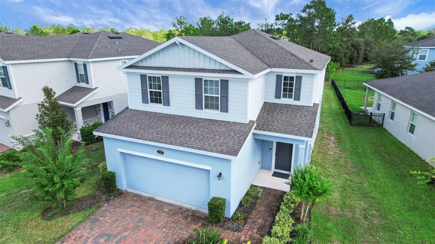 PRICED TO SELL!
Welcome to Victoria Park/Victoria Trails in beautiful DeLand—one of Central Florida’s fastest-growing communities! This vibrant neighborhood offers resort-style amenities with a reasonable HOA fee. Enjoy two community pools, two fitness centers, tennis and pickleball courts, a full-time lifestyle director, and an abundance of activities for all ages. HOA fees include irrigation, cable, and internet—just move in and enjoy.

This 3-bedroom, 2.5-bath home sits on an oversized lot with plenty of room for play, pets, or future outdoor living space. The open-concept first floor keeps the cook in the action—featuring sophisticated dark wood cabinetry, granite countertops, an upgraded range and refrigerator, and large pantry. Sliding glass doors lead to the patio, making indoor/outdoor entertaining effortless.

Upstairs, the loft offers the perfect spot for family movie nights, gaming, or a home office. The laundry room—with hookups for both gas and electric—is conveniently located upstairs near the bedrooms. The primary suite includes two walk-in closets, dual sinks, and a walk-in shower.

Perfectly situated near I-4 for easy access to Daytona Beach, New Smyrna Beach, Lake Mary/Sanford, and downtown Orlando. Just minutes from historic downtown DeLand with its charming shops, restaurants, and Stetson University.

Live the ultimate Florida lifestyle in this friendly amenity-rich community!