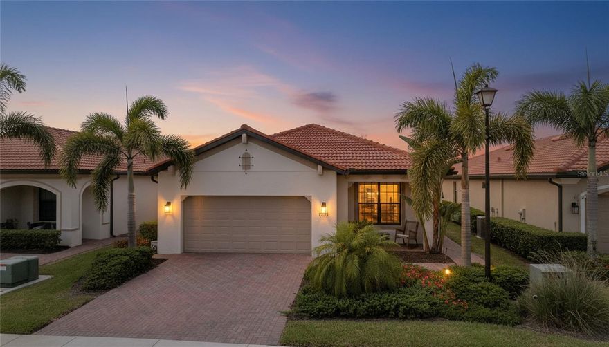 This fully furnished and TURN KEY SARASOTA NATIONAL home is only 5 years old. Beautifully decorated and landscaped, this home is located in the golf community of Sarasota National.

This SMART home in pristine condition offers 1,907 sq ft of living space with high ceilings, tile floors in common areas, 2 spacious bedrooms, 2 full baths, and an enclosed office/den that could be used as a third bedroom. The bright kitchen features under cabinet lights, granite countertops, a subway tile backsplash, countertop seating, an LG range with a built in air fryer, a Bosch dishwasher, and an ample dining area.

The laundry room includes an upgraded LG front-load washer & dryer. The ensuite primary bath is complete with dual sinks and a SUPER SHOWER with a frameless glass door. In the living room, triple sliding glass doors open to an 18 x 20 screened-in EXTENDED LANAI, complete with a 7 foot stainless grill with a gas burner and TV—perfect for entertaining.

The lanai overlooks the peaceful PRESERVE and also offers an ADDITIONAL GRASSY AREA behind the home, which is very convenient for those with pets. MOTORIZED BLINDS have been recently installed on the triple sliding glass doors.

Additional features include a generous 2-car garage with EPOXY flooring, a whole home surge protector, hurricane shutters, and PULL-DOWN STEPS to the ATTIC, along with added attic flooring for easy access. Recent updates include a new hot water heater, in sink garbage disposal, and kitchen faucet.

Sarasota National is a private guard-gated community set on a stunning 2,400 Acre Audubon Sanctuary, featuring a dog park, endless walking & bike trails, and scenic lakes throughout. The 30,000 sq ft clubhouse offers every imaginable amenity, including a RESORT-STYLE swimming pool with lap lanes, UPSCALE AND CASUAL DINING (indoor Palm Club dining and outdoor TIKI BAR dining by the pool), a 7,000 sq ft fitness center, a COMPLEMENTARY DRIVING RANGE, tennis, and pickle ball—you won’t be bored!

The home includes TWO GOLF MEMBERSHIPS and access to the 19th Hole (an additional on-site bar/restaurant for golf members only). Sarasota National is centrally located near 11 county beaches, Historic Venice, Wellen Park, shopping, dining, medical facilities, Atlanta Braves Stadium, and airports.

The golf course is currently undergoing a $14 million renovation scheduled for completion by December 2026. There are NO GOLF MEMBERSHIP INITIATION FEES!