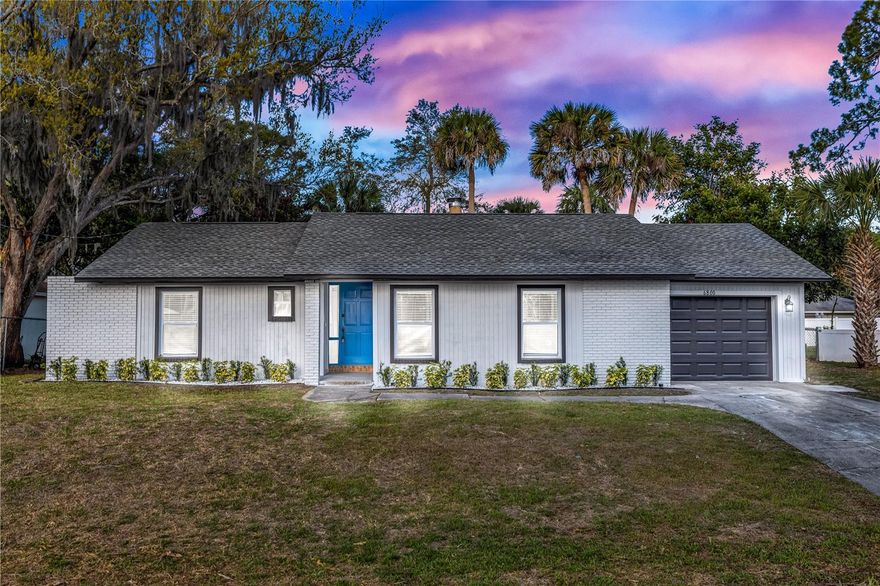 A beautifully renovated home with designer finishes and an oversized lot is now available on Florida’s iconic Spacecoast. This 3-bedroom, 2-bathroom property has been fully updated from top to bottom, offering a perfect blend of modern style, functionality, and long-term value. Step inside to a bright, open layout filled with natural light and a open, airy living space. Brand new flooring flows throughout the home, leading into a stunning kitchen featuring white oak cabinetry with soft-close hinges, elegant Calacatta quartz countertops, and brushed gold accents that create a clean, upscale look. The open-concept design makes the home ideal for both everyday living and entertaining. Both bathrooms have been fully renovated with a modern yet practical design, providing a fresh, move-in ready feel throughout the home. The home is situated on an oversized 10,454 sqft lot that opens the opportunity to expand, create an outdoor oasis, or simply enjoy extra space and privacy. Unique opportunity here being offered, to own a fully renovated home in an established area with space, style, and location all in one. Reach out to your preferred real estate professional to schedule your private showing today.