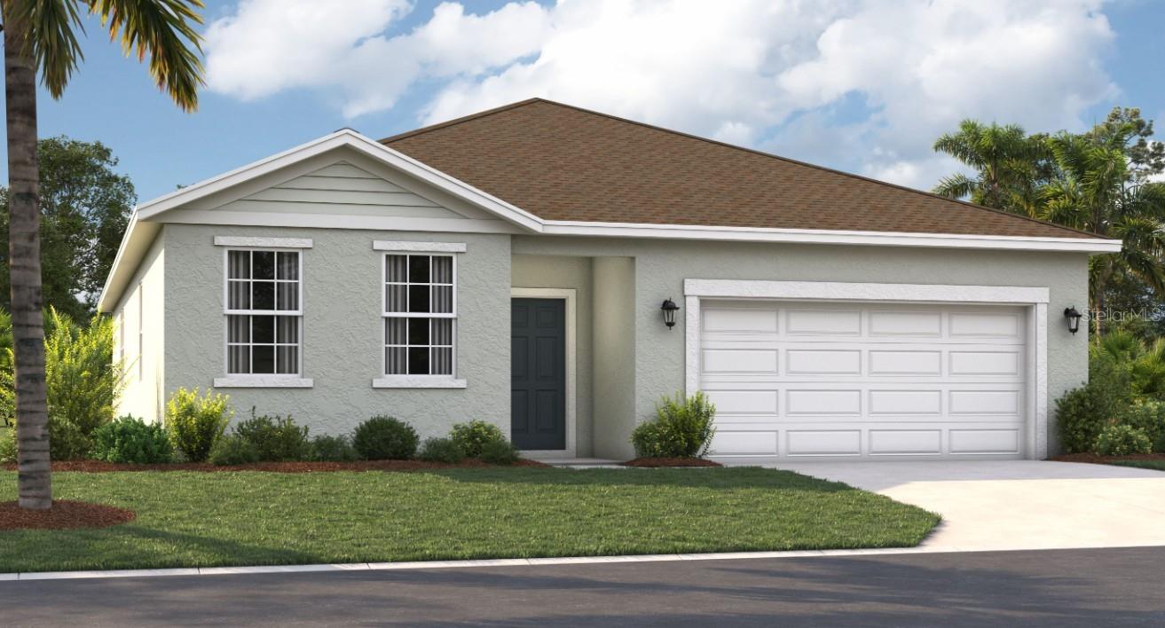 One or more photo(s) has been virtually staged. Under Construction. Stanley Martin builds new construction single-family homes in the Brack Ranch community in St. Cloud, Florida. This neighborhood is in the perfect location, halfway between downtown Orlando and the beaches of Florida's east coast. You'll have the best of both worlds; the excitement of the city and the tranquility of the coast are within reach. Downtown Orlando and its famous theme parks are just 25 miles away, and I-95 is only 35 miles away, making travel a breeze. With convenient access to SR-417, SR-528, US-192, and Florida's Turnpike, your commute and travel to meet your daily needs will be a breeze. Plus, with Orlando International Airport just a 15-minute drive away, travel couldn't be more convenient. It's not just the surrounding area: Brack Ranch itself is packed with amenities designed to enhance your lifestyle. Take a dip in the pool, relax in our clubhouse, or explore the many walking trails.
The Webber is a spacious 2,180-square-foot single-story home with four bedrooms and three bathrooms. The kitchen overlooks the dining and living rooms, while the open-air lanai off the living room provides abundant natural light throughout the main living area. Tucked away at the front of the home is a second bedroom with a private bathroom—perfect for guests! With a spacious primary suite located on the lower level, the home features a large living room, dining area, and kitchen with a full-size refrigerator.