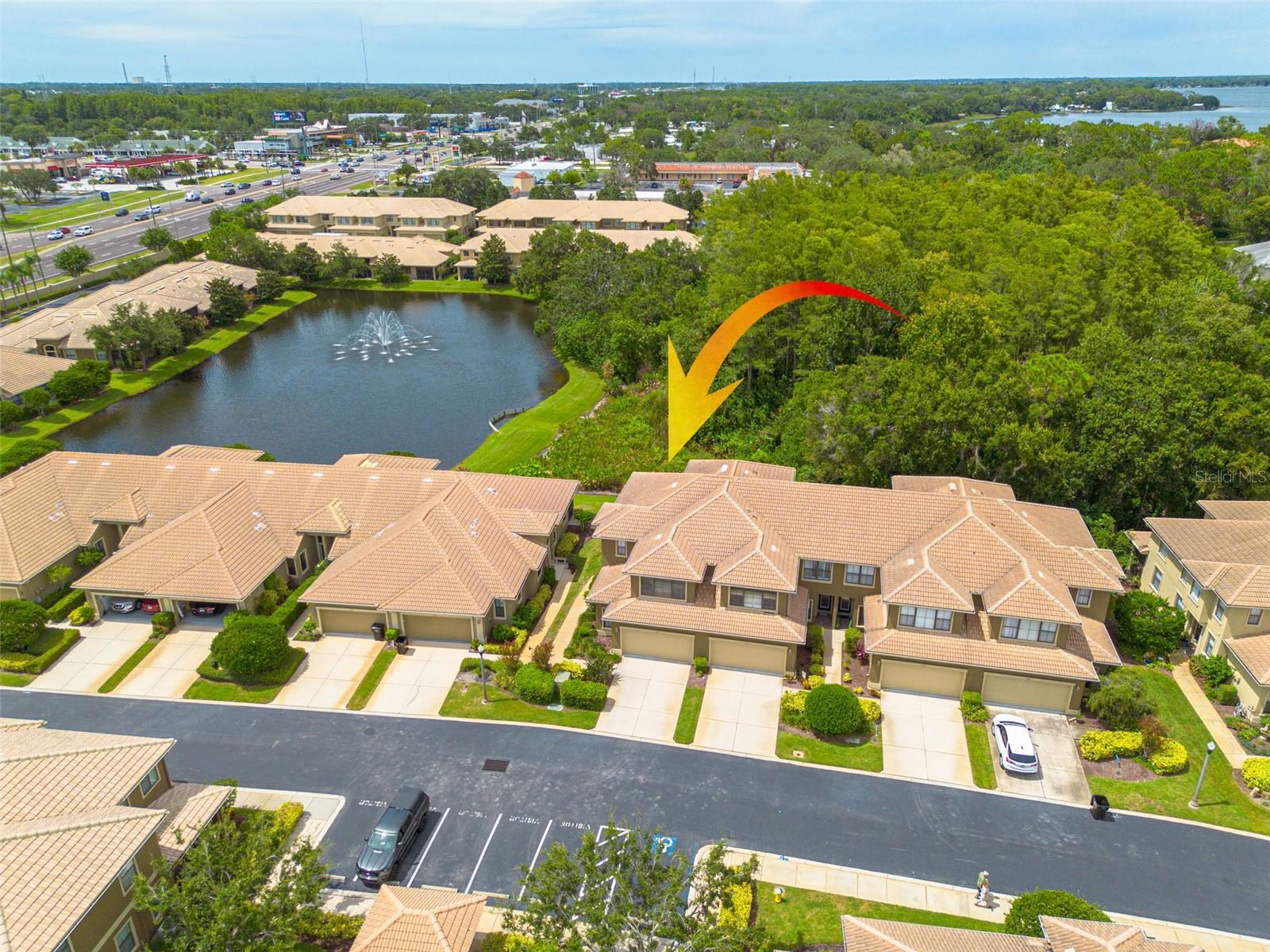 Welcome Home! This meticulously maintained end-unit townhome in Palm Harbor offers luxury, comfort, and flexibility for all generations. The spacious kitchen features granite countertops, stainless steel appliances, and warm wood cabinetry, while plantation shutters throughout the home provide privacy and timeless elegance. The desirable layout includes the primary bedroom on the first floor, along with the kitchen, laundry room, breakfast nook, and a bright, open living and dining area with wood flooring, recessed lighting, and ceiling fans. The screened-in lanai overlooks a peaceful pond with its gorgeous fountain and a wooded preserve, offering a quiet retreat with natural views. Upstairs, an expansive loft-style family room creates a dramatic overlook to the living space below and is complemented by two generously sized bedrooms and a dedicated office or flex space, ideal for work, study, or hobbies. Residents enjoy access to a beautifully landscaped community pool just steps from the home, surrounded by palm trees and tropical greenery. Located close to award-winning Gulf beaches, the famed Innisbrook Golf Resort, and all the Tampa Bay Area has to offer—multiple championship golf courses, Tampa International Airport, NHL, NFL, and MLB events, Grand Prix, PGA tournaments, fine dining, concerts, parks, biking trails, BMX events, and more. What are you waiting for...Begin Your Paradise Life Today.